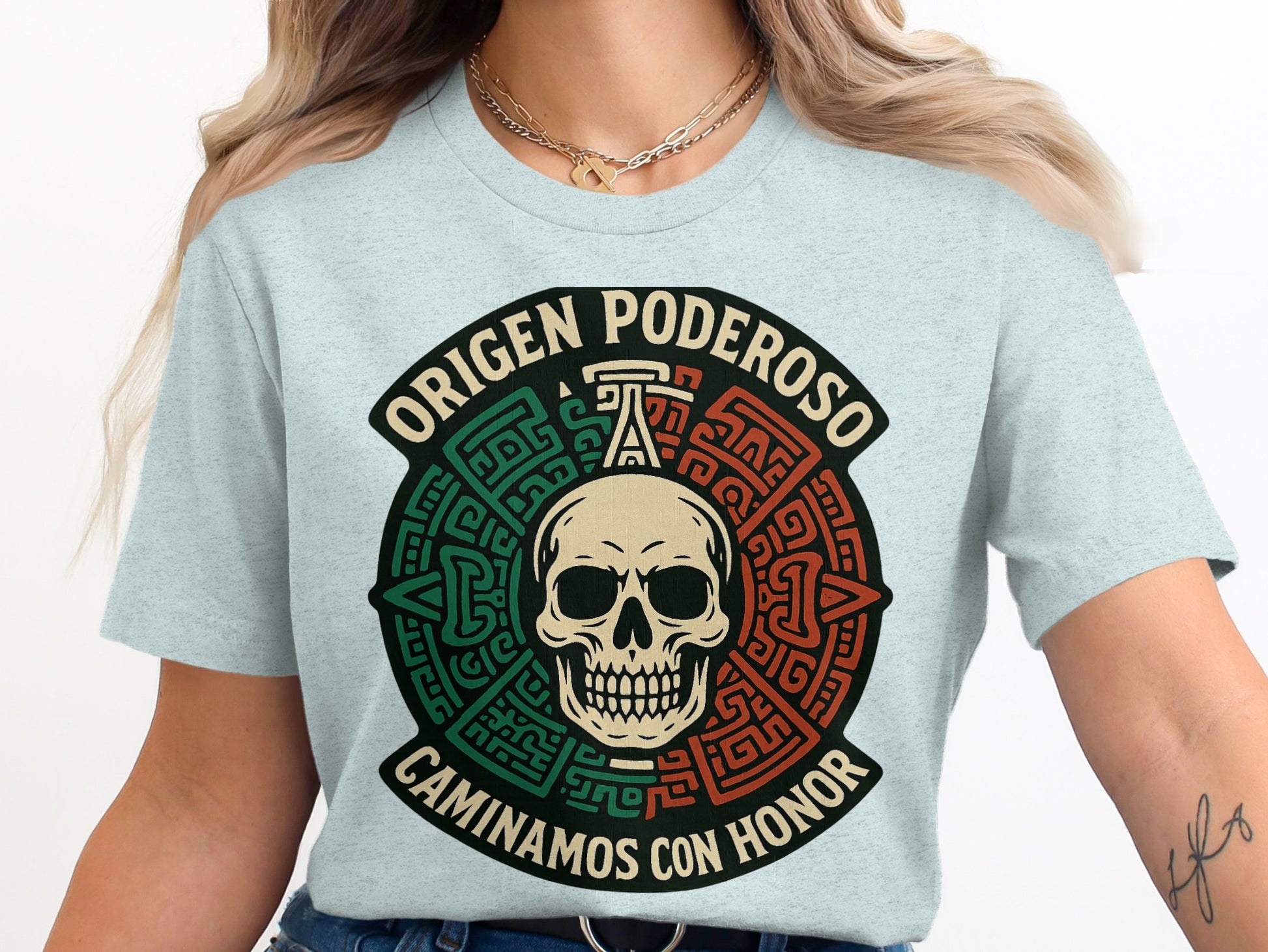 Origen Poderoso Caminamos Con Honor Printed T-shirt