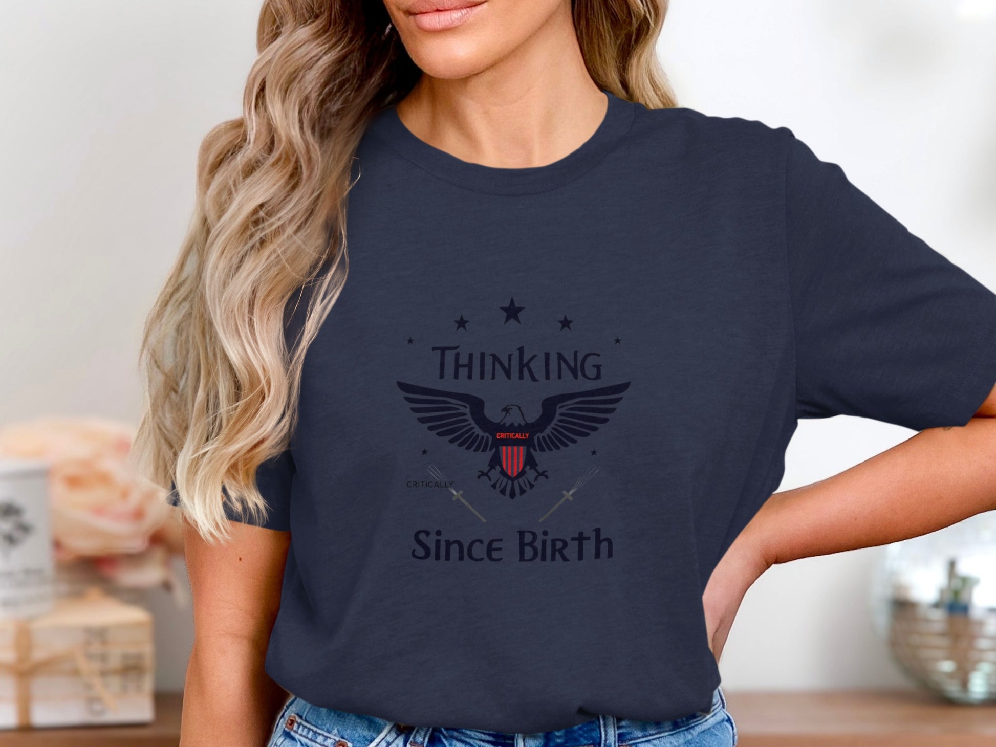 Thinking Since Birth Eagle Emblem T-shirt product