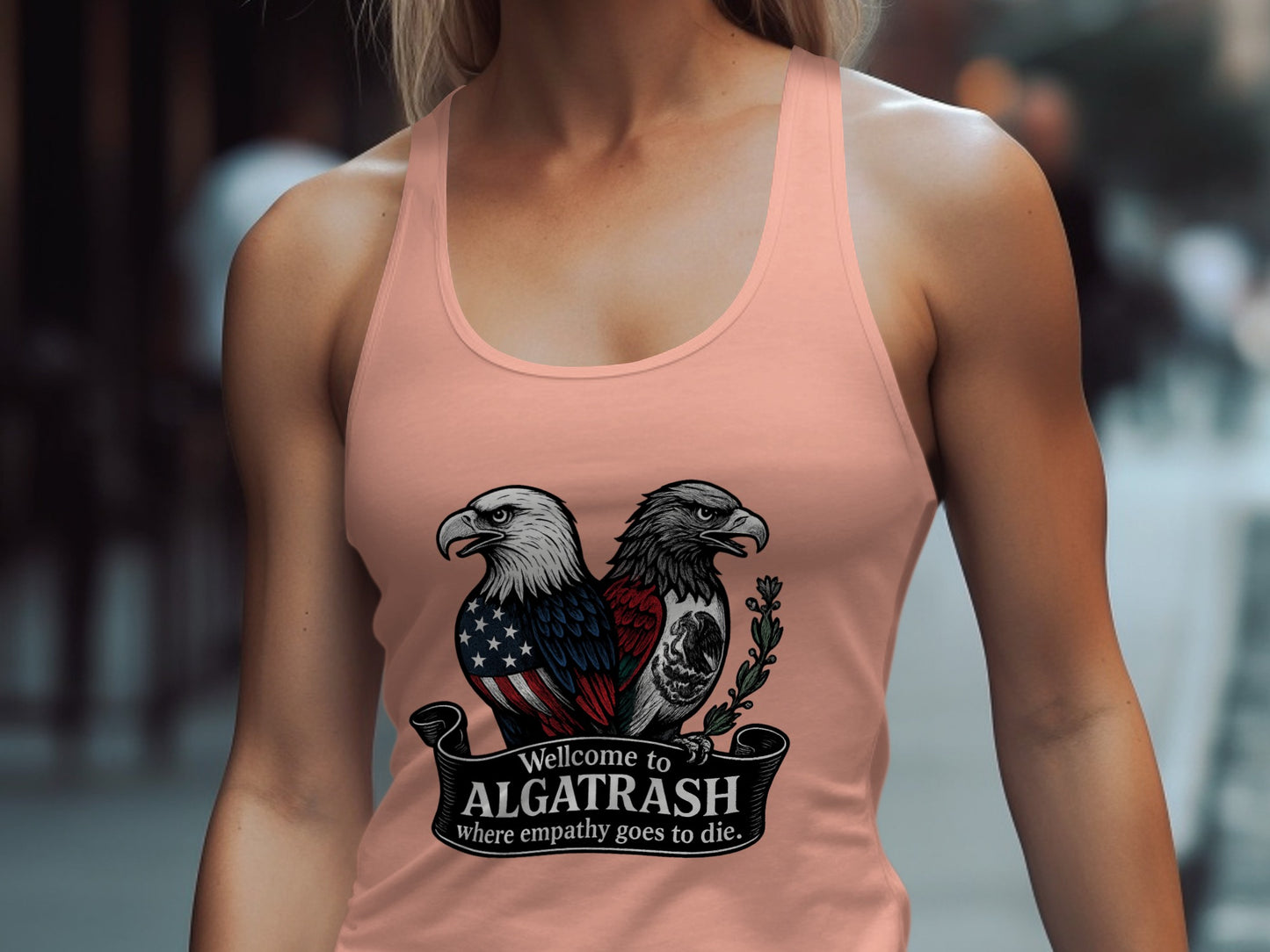 Welcome to ALGATRASH Eagle Graphic Tank Top Product