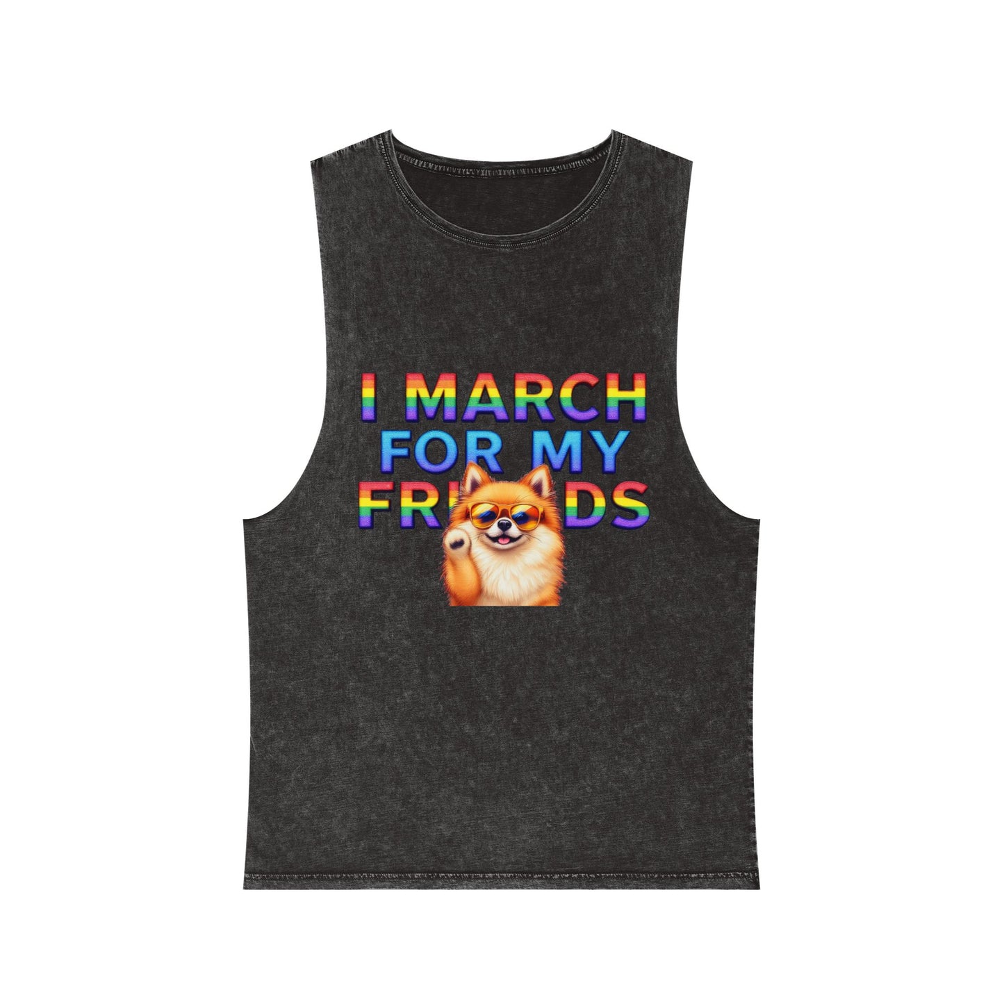 Pride Graphic Tank Top - I March for My Friends