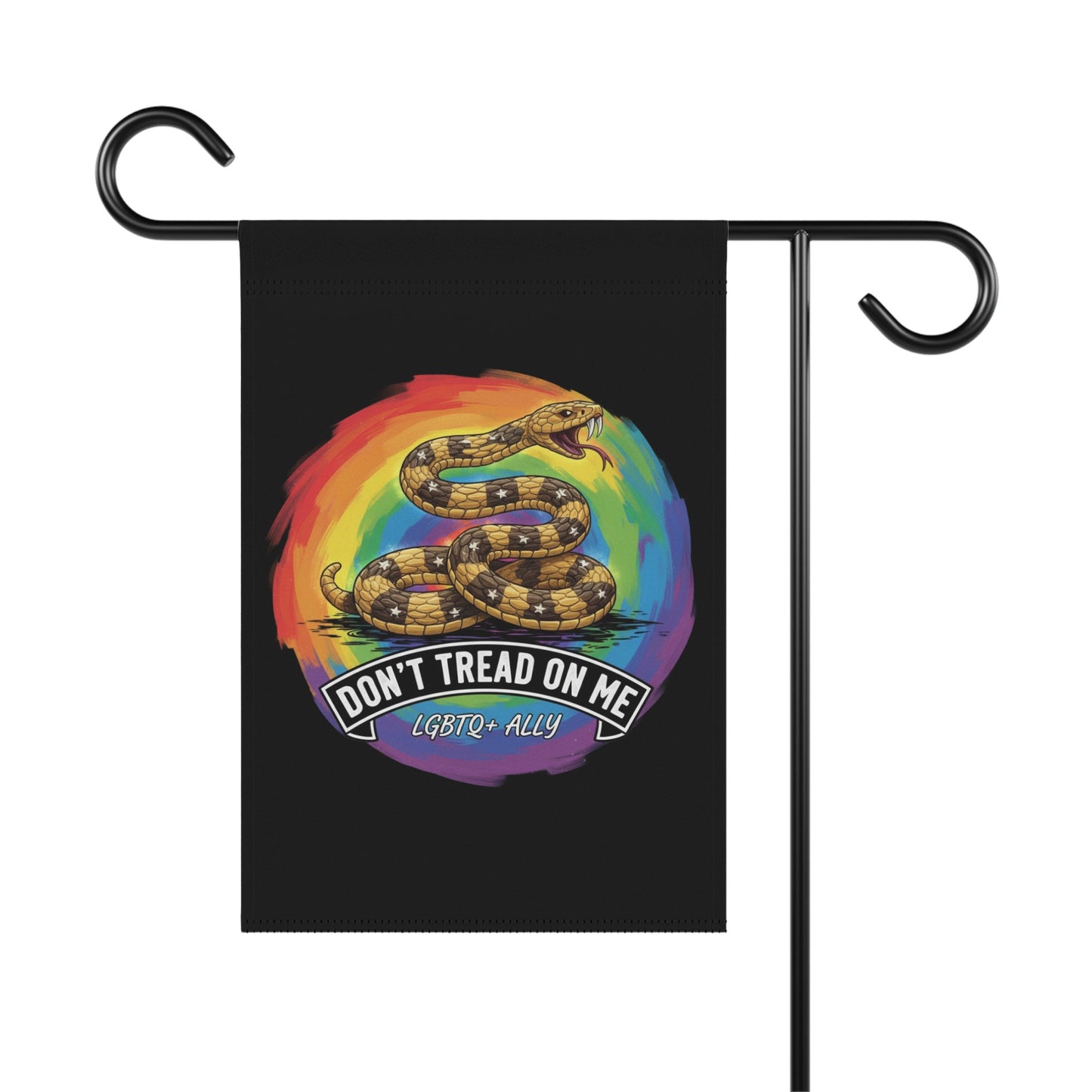 Don't Tread On Me LGBTQ Ally Garden Flag product