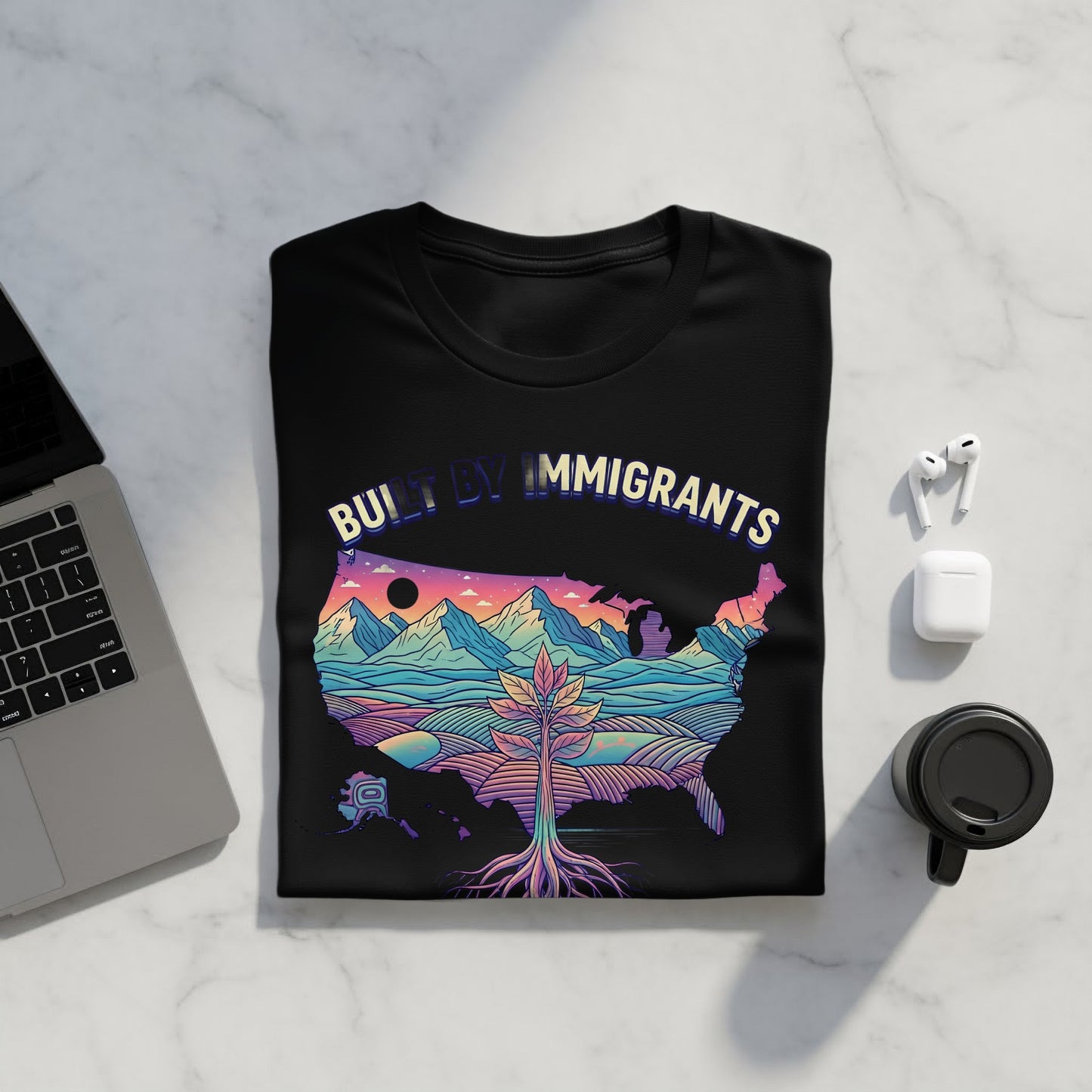 Built By Immigrants Graphic T-Shirt Product