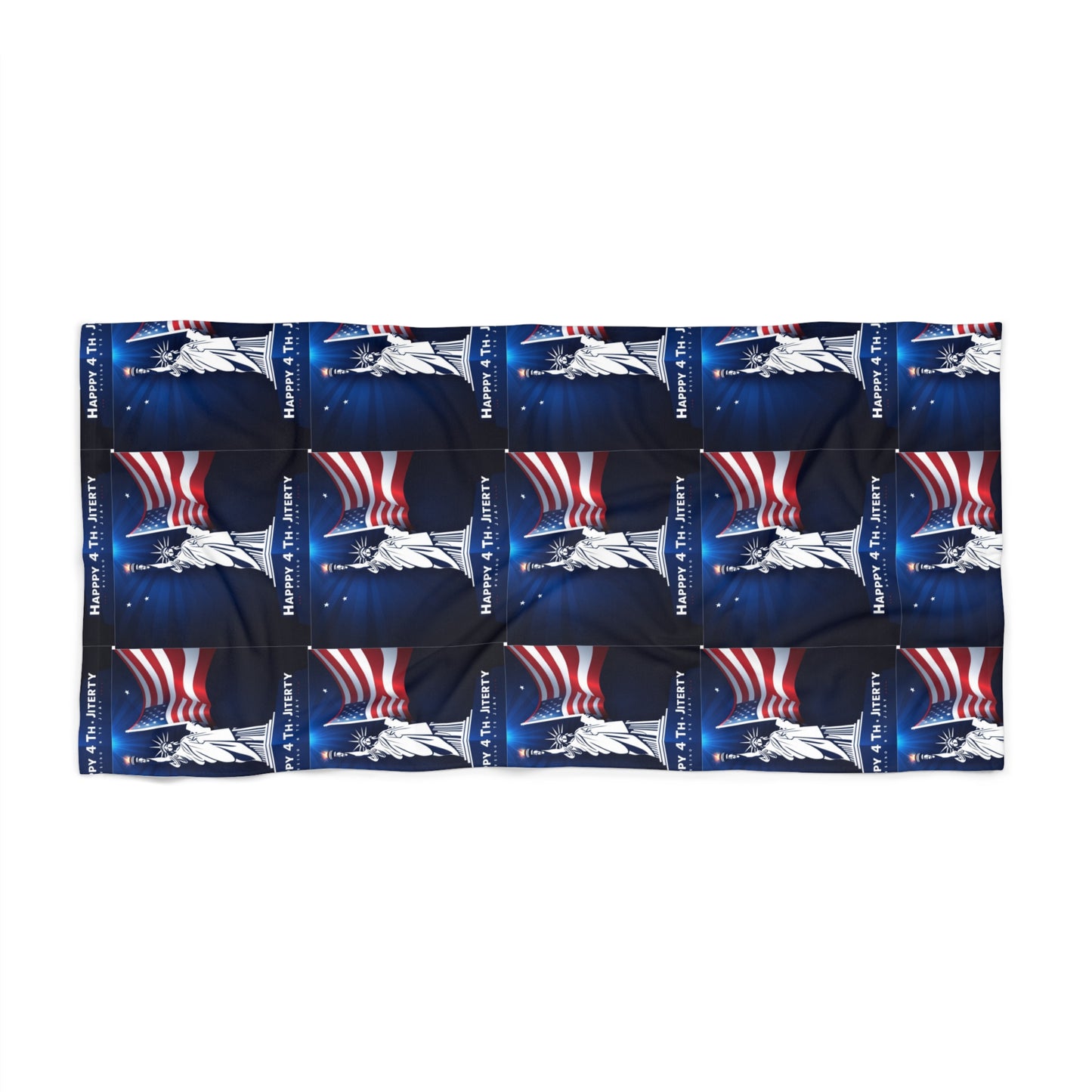 4th towel Patriotic Beach Towel - USA Flag Design for Summer Fun, Pool Party, Independence Day, Beach Getaway, Travel Essential