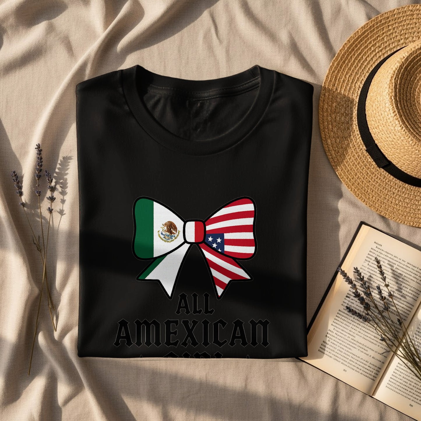 All Amexican Flag Bow Design T-shirt product type