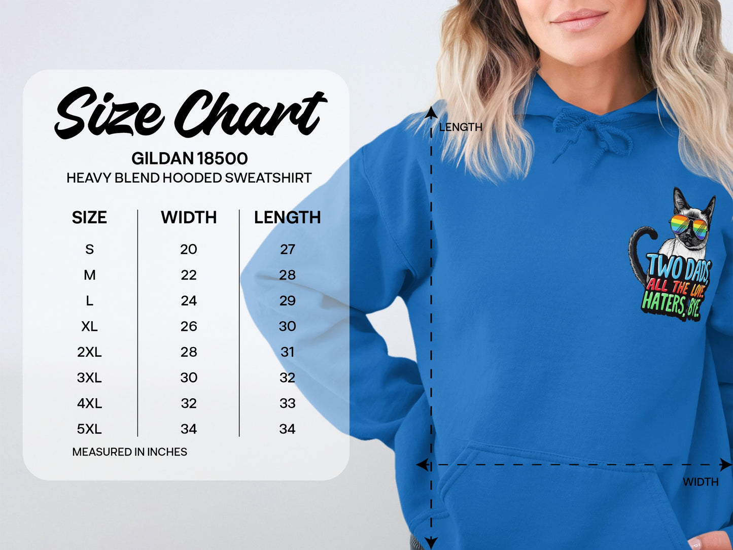 Two Days All The Haters Blue Hooded Sweatshirt product
