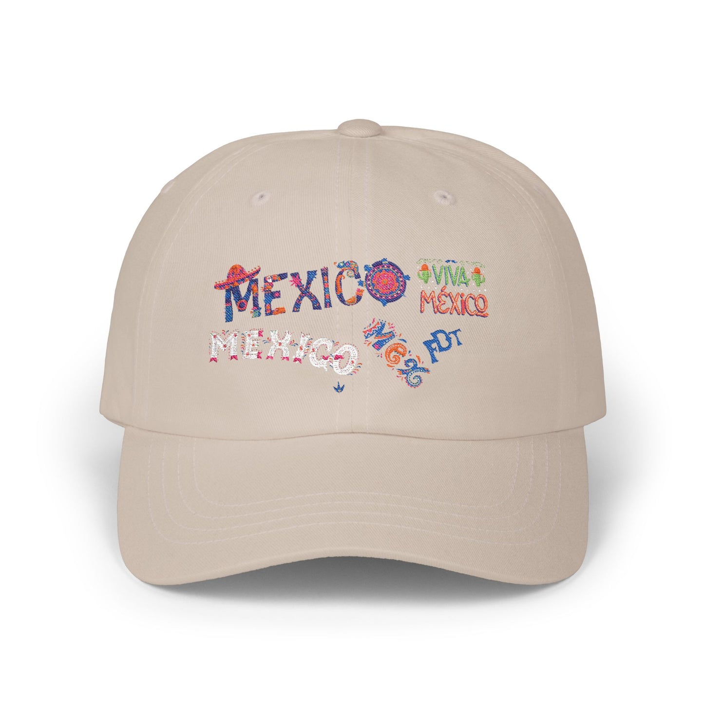 FDT Classic Mexico Dad Cap | Casual Summer Hat | Vacation Accessory, Father's Day Gift, Travel Cap, Beachwear Fashion