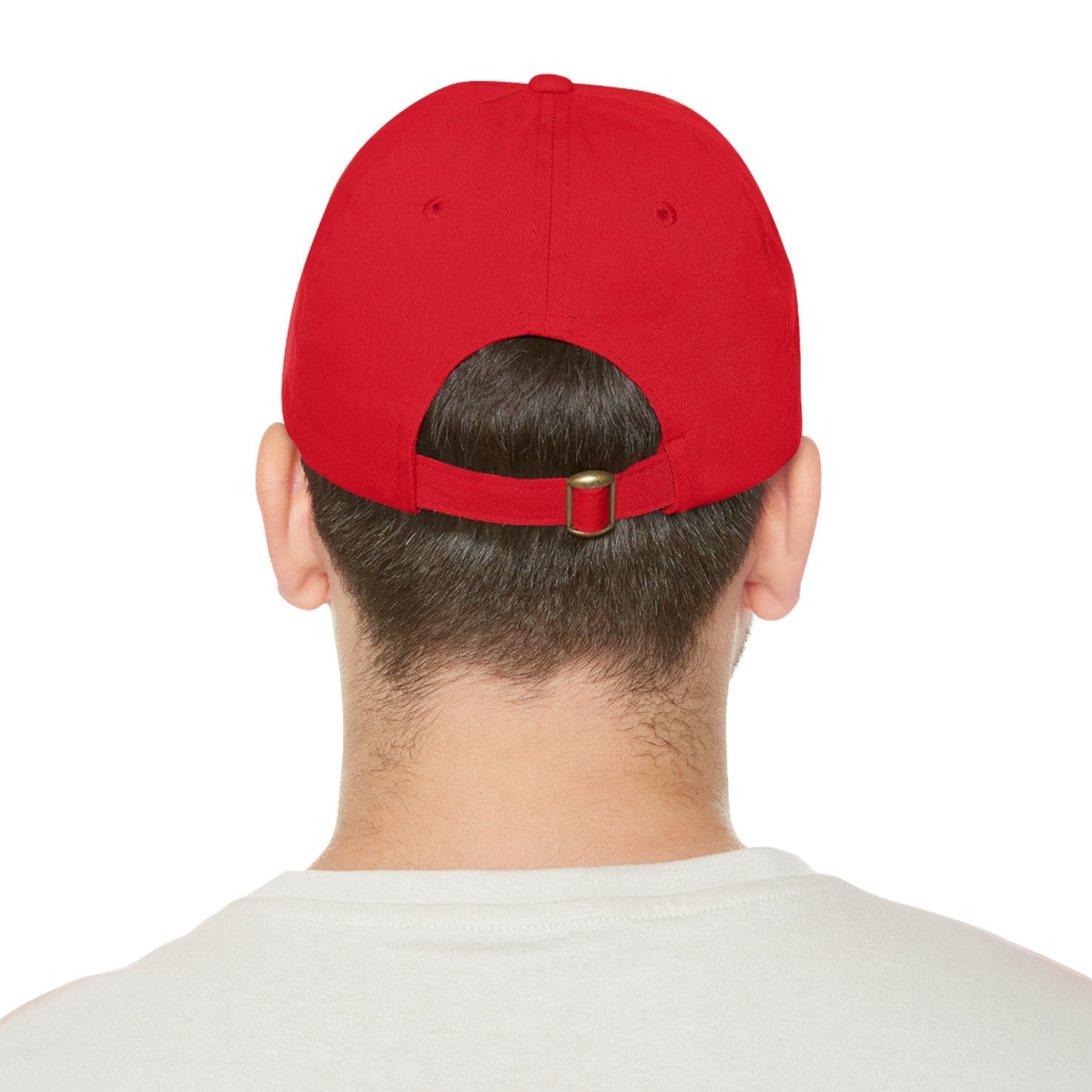 4th of July Dad Hat with Leather Patch - Patriotic Cap for Independence Day