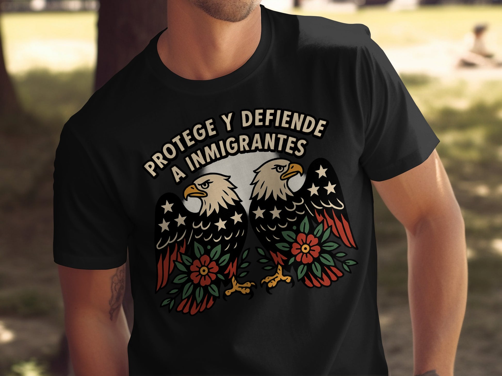 Protege Y Defiende A Inmigrantes Eagle T Shirt product
