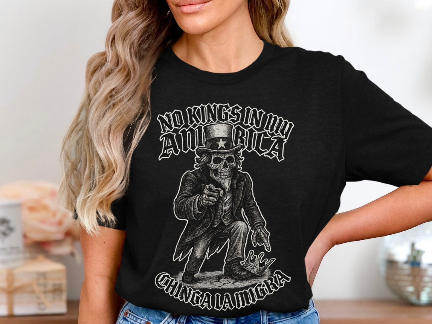 No Kings In My America CΓnica La Mierda T-shirt product