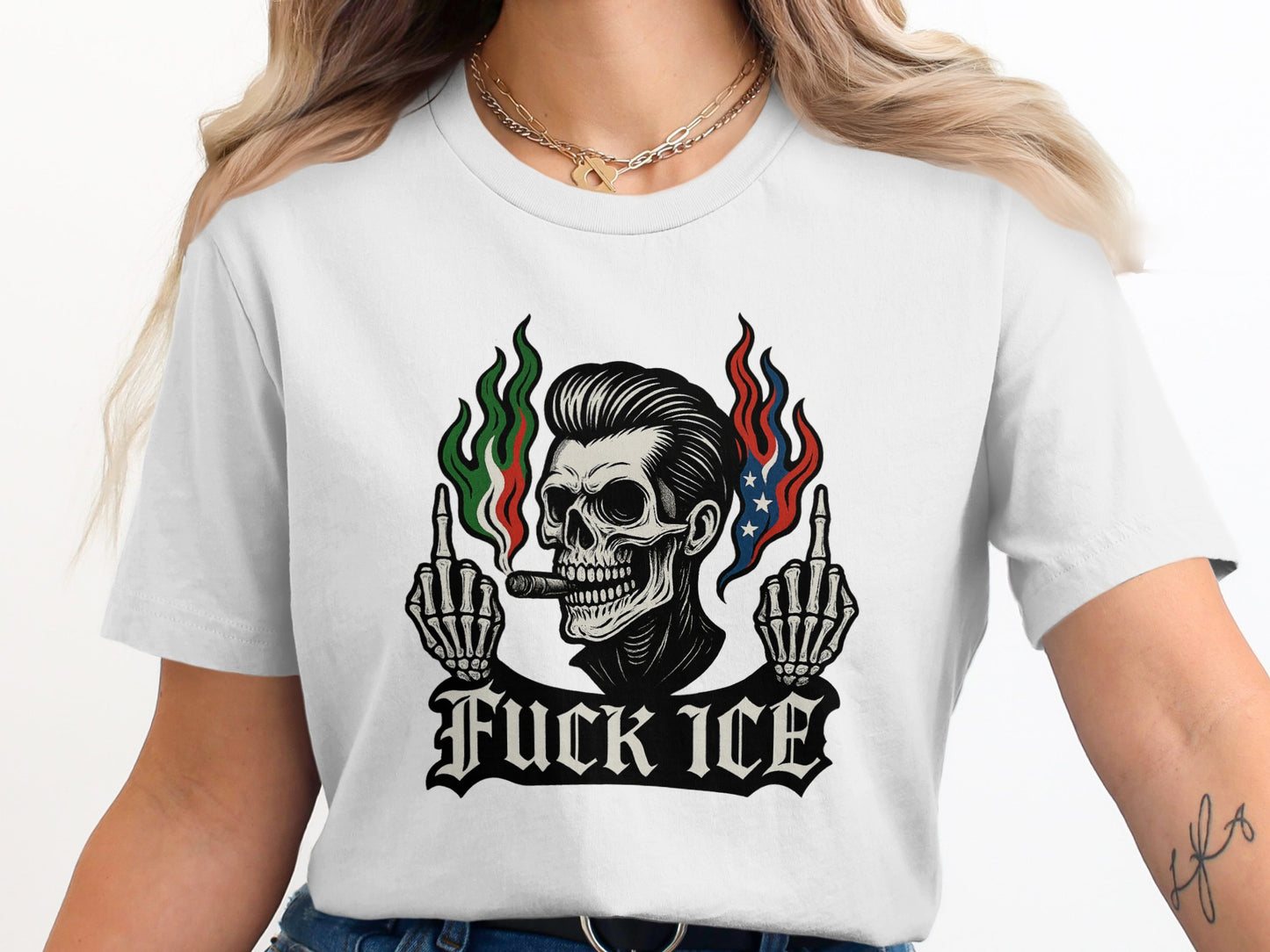 Hardcore Skeleton Graphic Tee Standout Statement Product