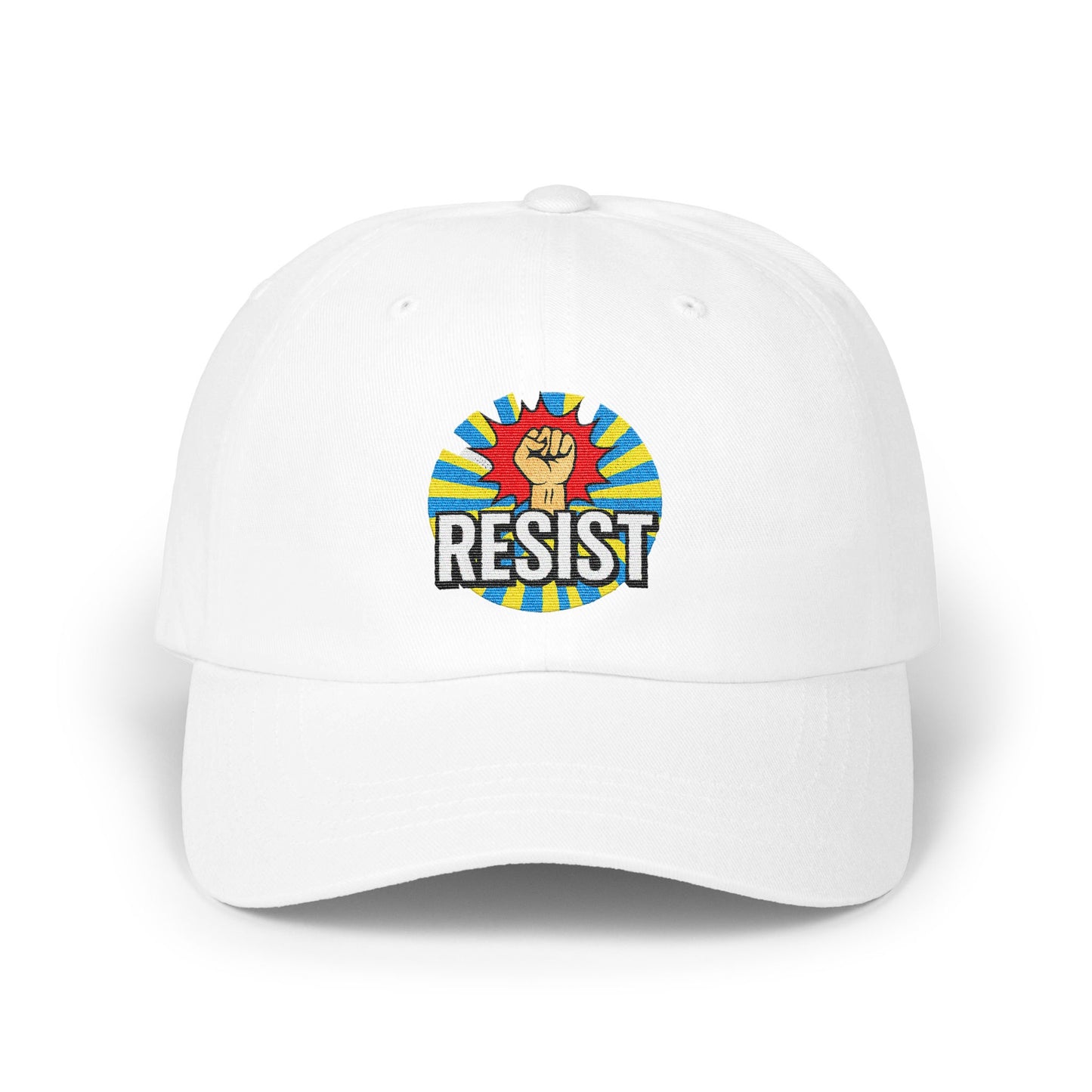 Resist Fist Graphic Design White Cap Hat product