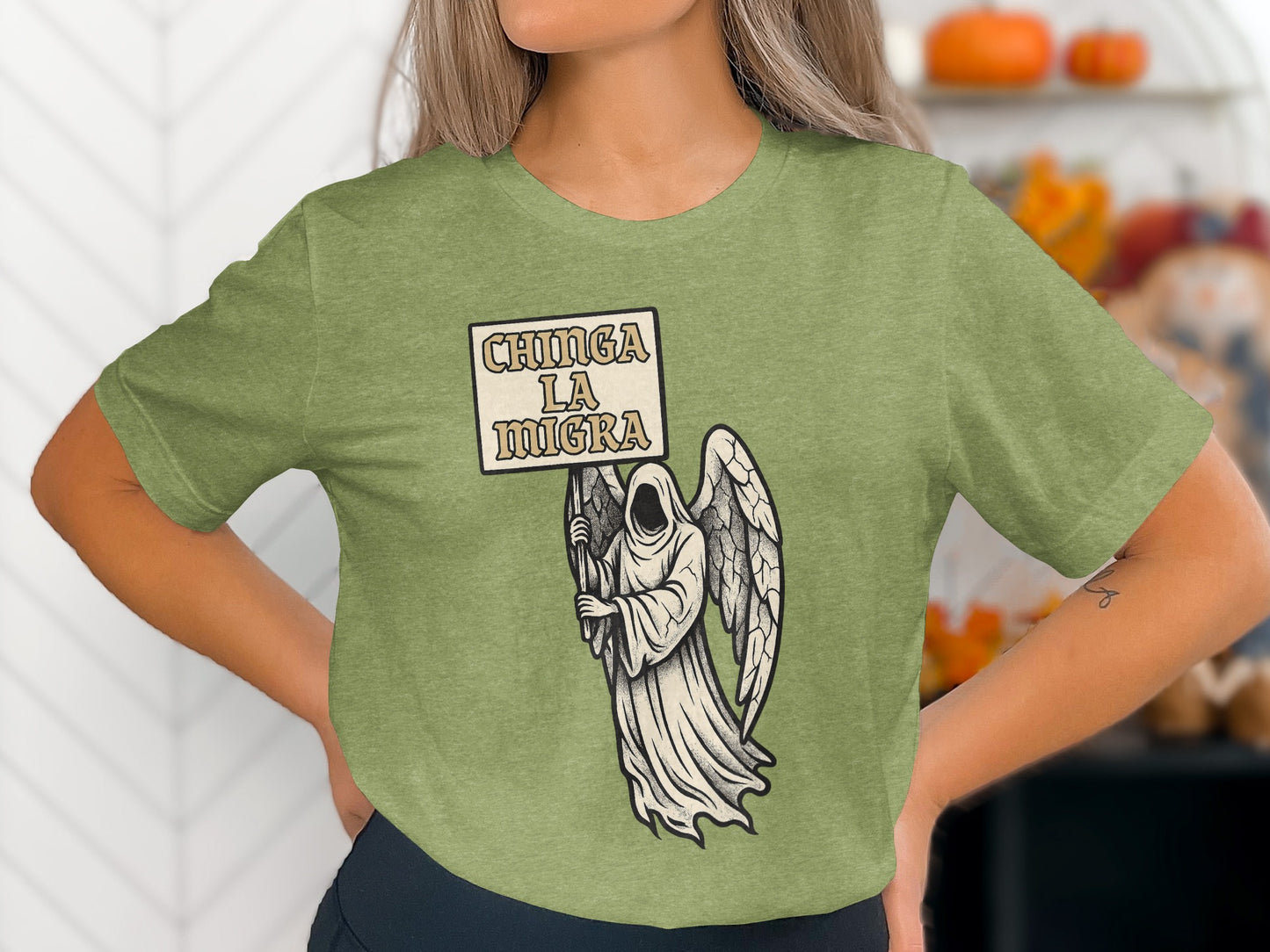 Chinga La Migra Graphic Tee Trendy Statement T-shirt product