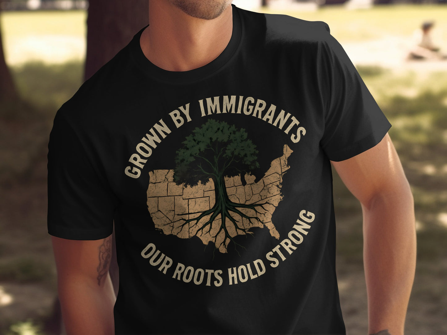 Grown By Immigrants Our Roots Hold Strong shirt