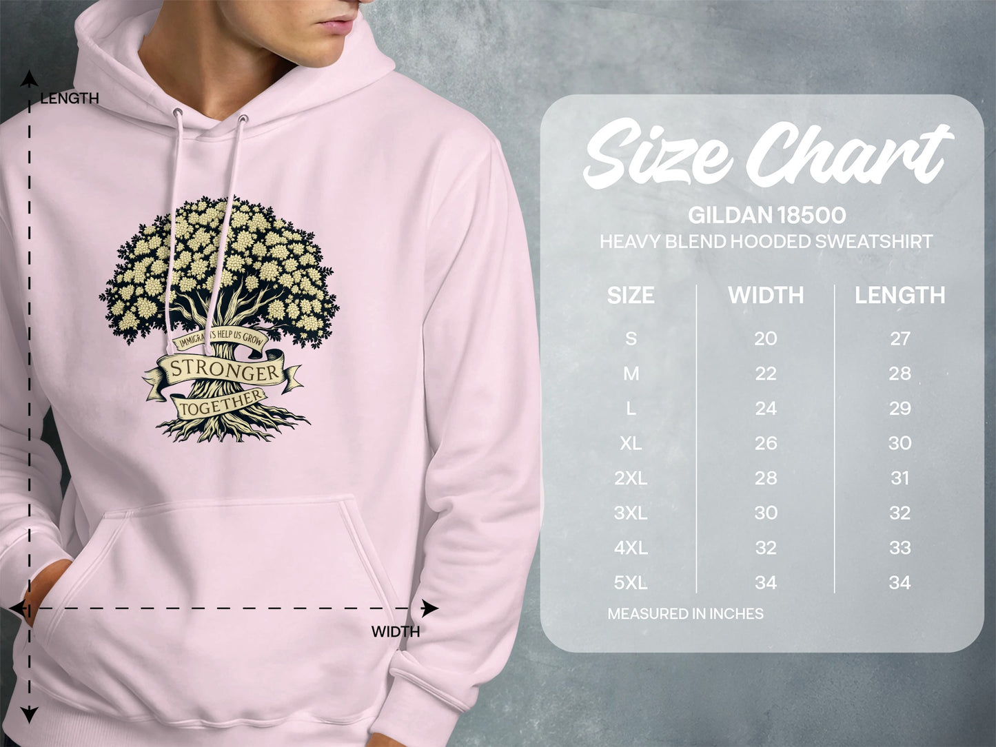 Empowering Unity Hoodie Inspiring Tree Design product