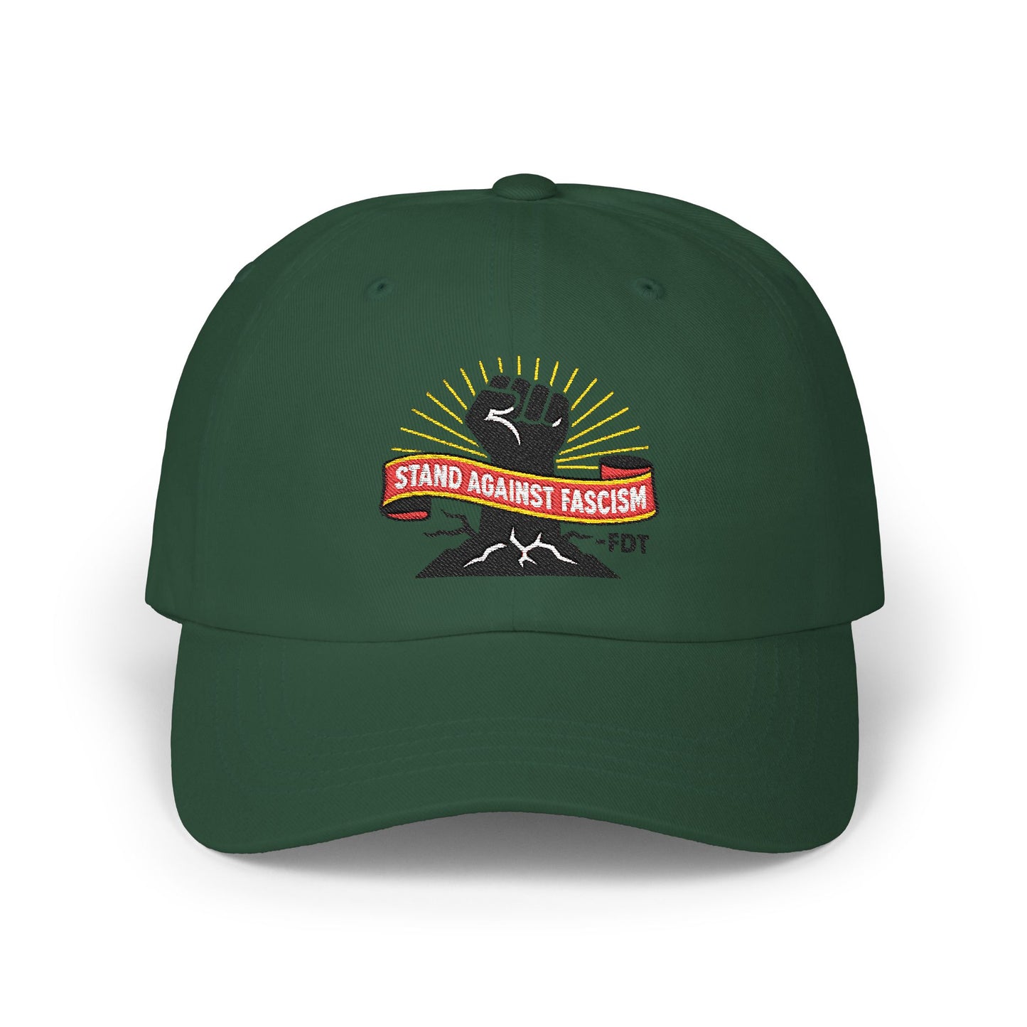 Embroidered Hat Protest No Kings IN America, Resist Anti Fascism Hat