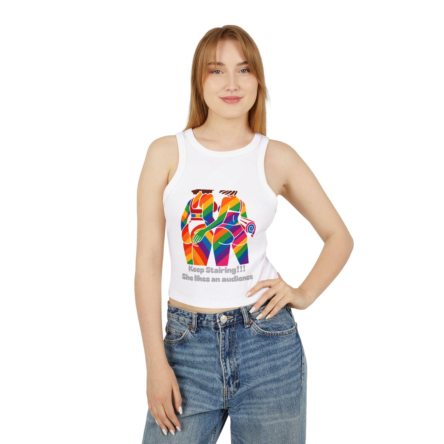 Pride tank top Vibrant Art Racerback Tank, Colorful Summer Top, LGBTQ+ Pride Apparel, Festival Wear, Casual Summer Outfit, Unique Gift Idea