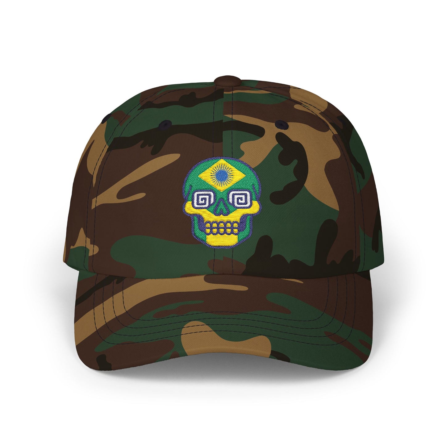 Colorful Skull Classic Dad Cap - Trendy Summer Hat for Music Festivals, Beach Days, Casual Outings, Unique Gift for Him, Adjustable Snapback