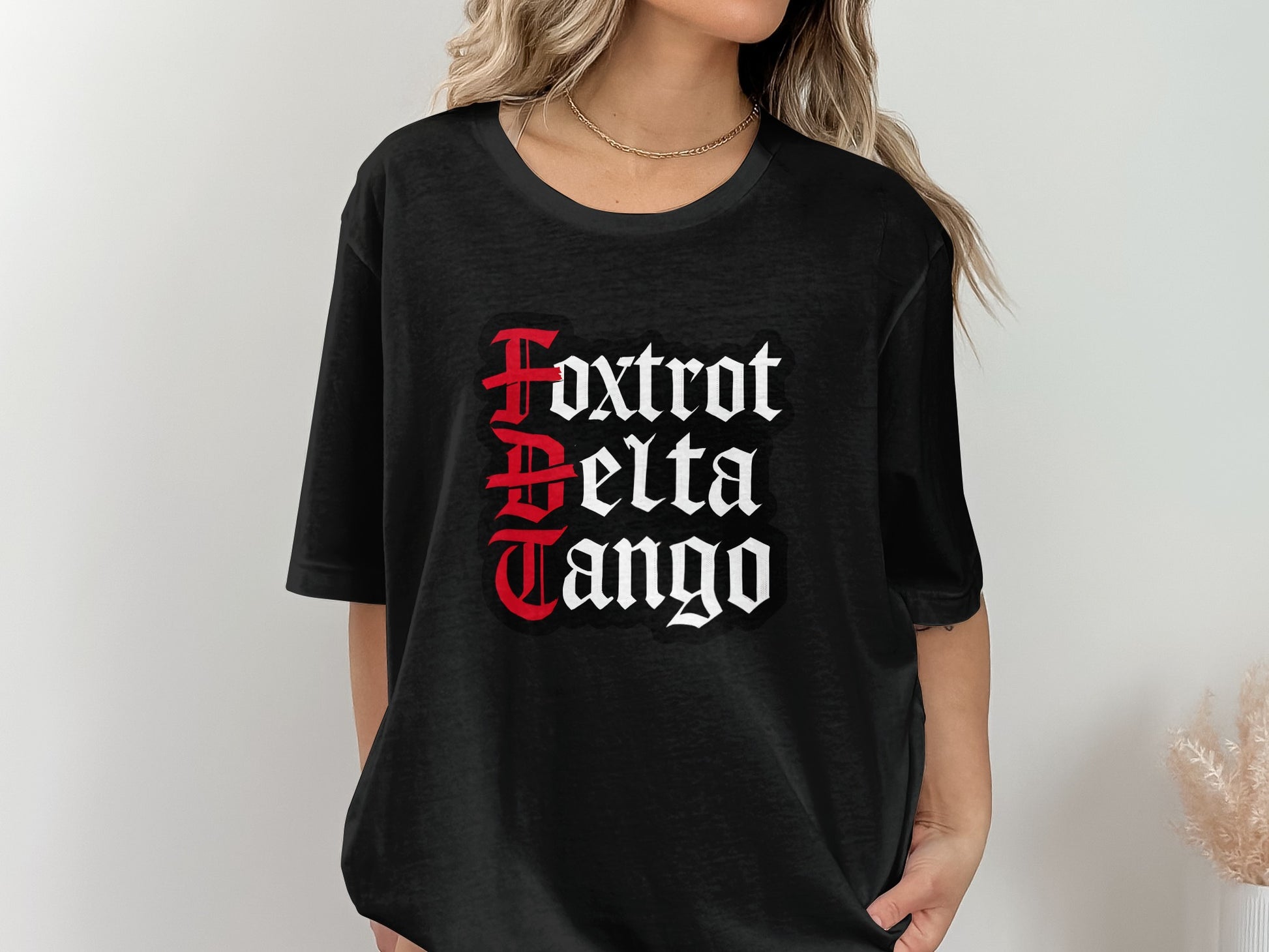 Foxtrot Delta Tango Bold Typography T-shirt product