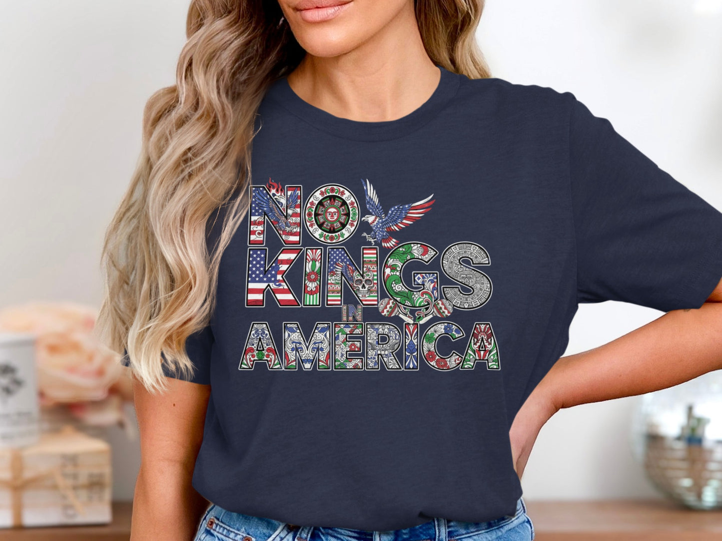 No Kings America Patriotic Graphic T-Shirt product type