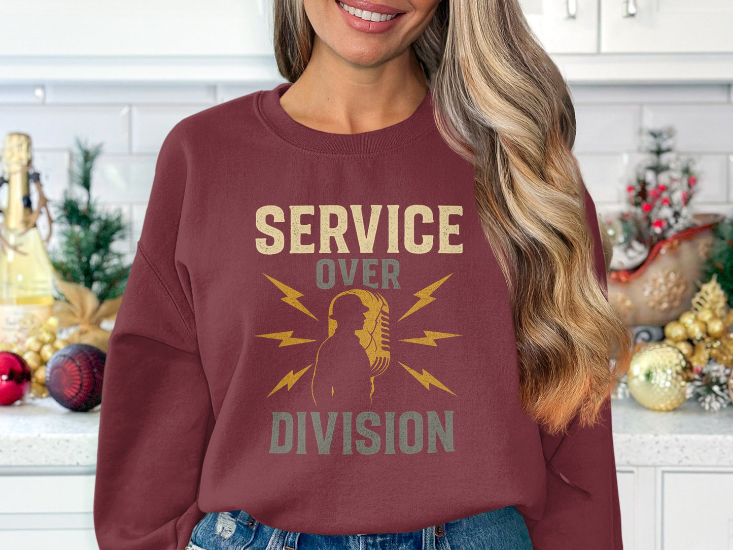 Service Over Division Inspirational Sweatshirt product