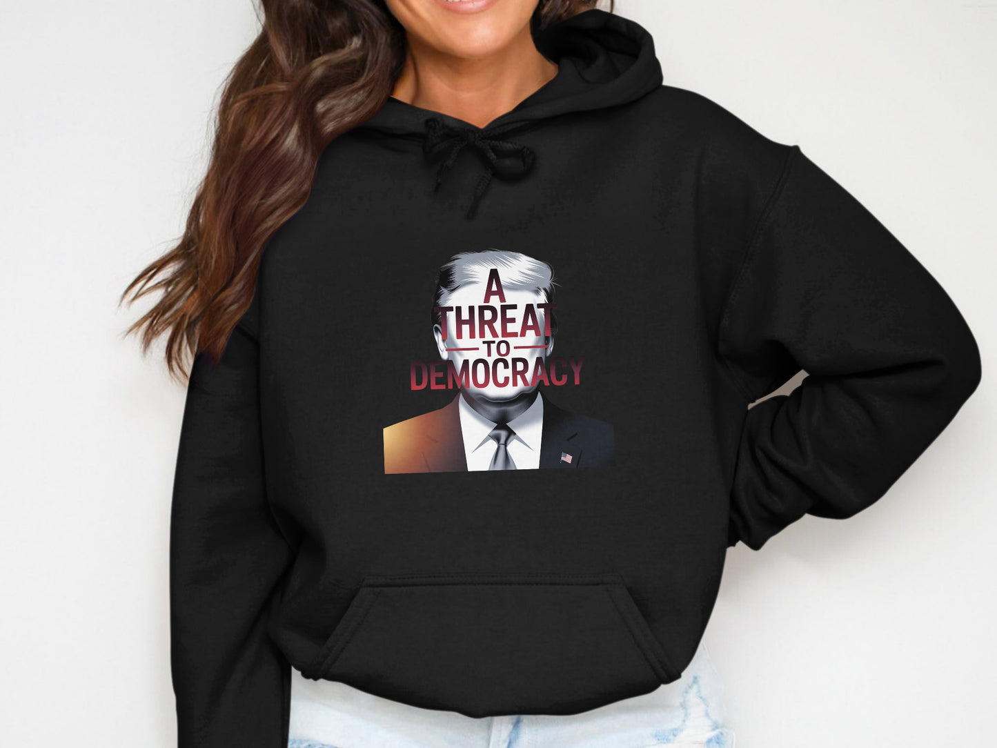 A Threat to Democracy Graphic Hoodie product type