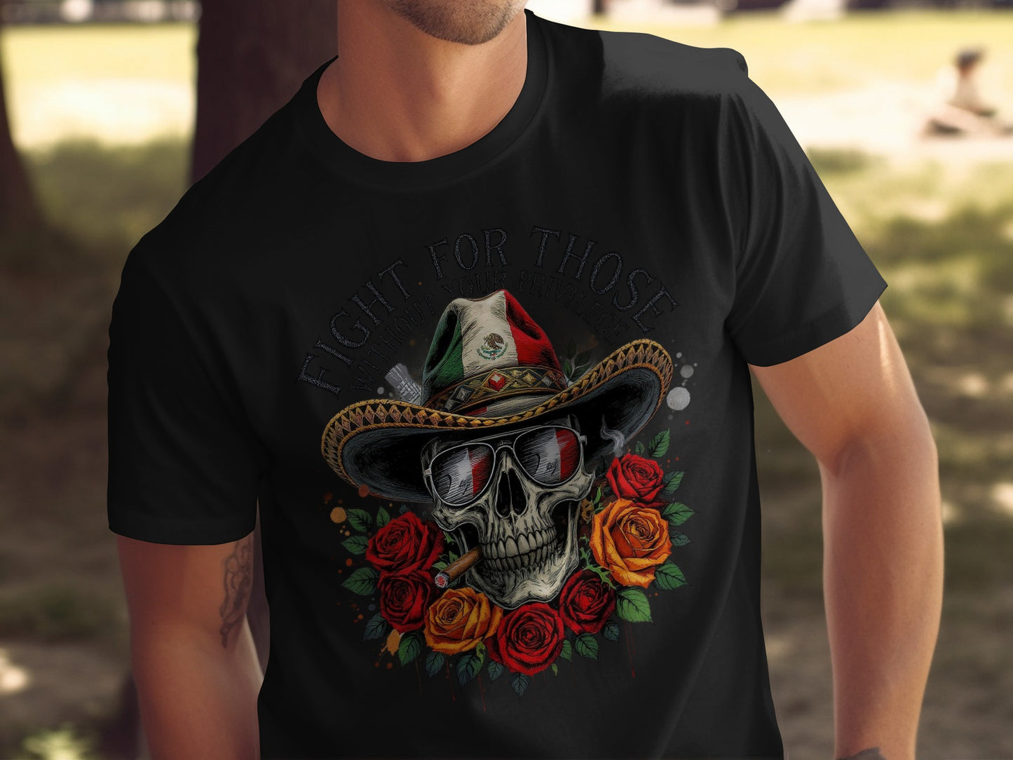 Fight For Those Skull with Sunglasses T-shirt product type