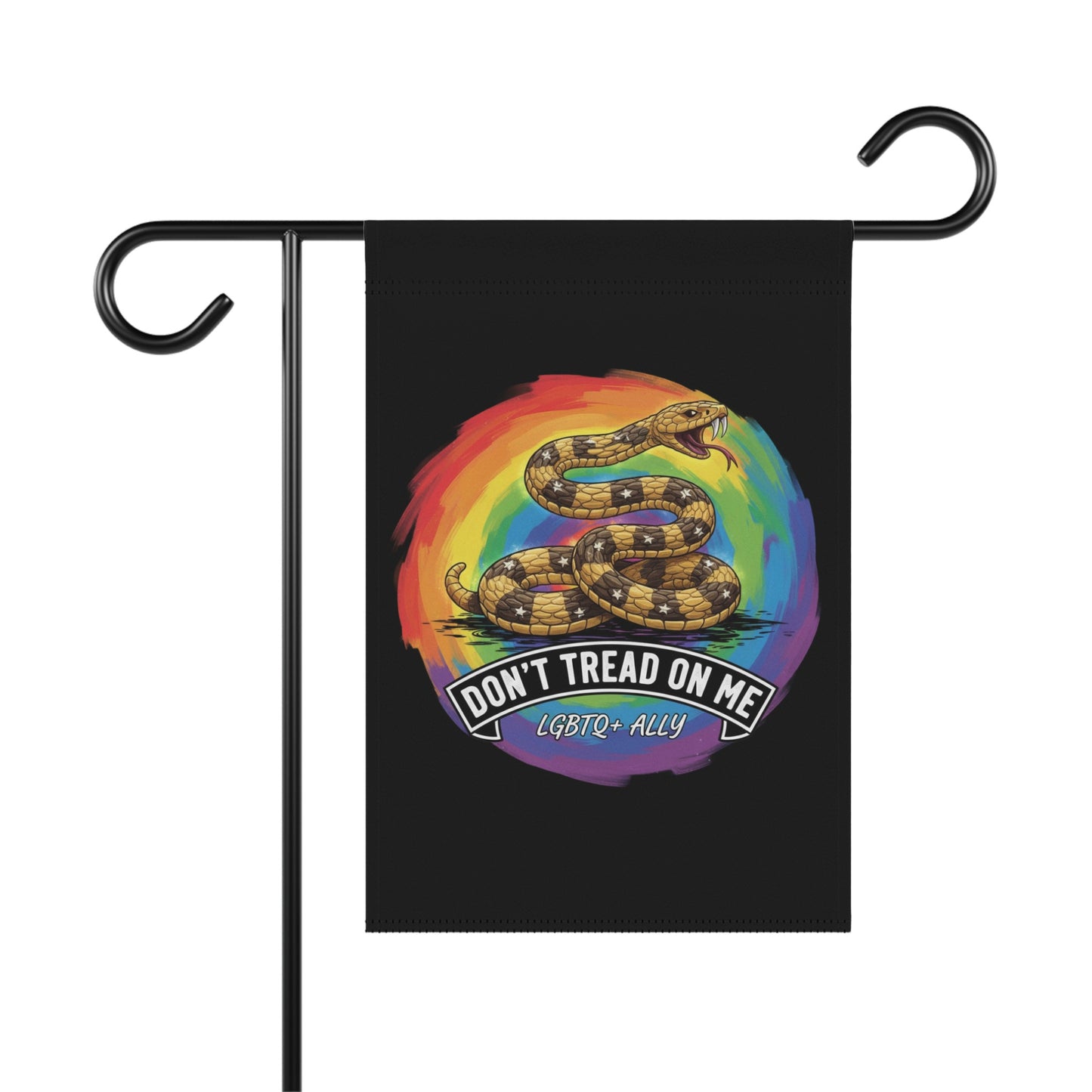 Don't Tread On Me LGBTQ Ally Garden Flag product