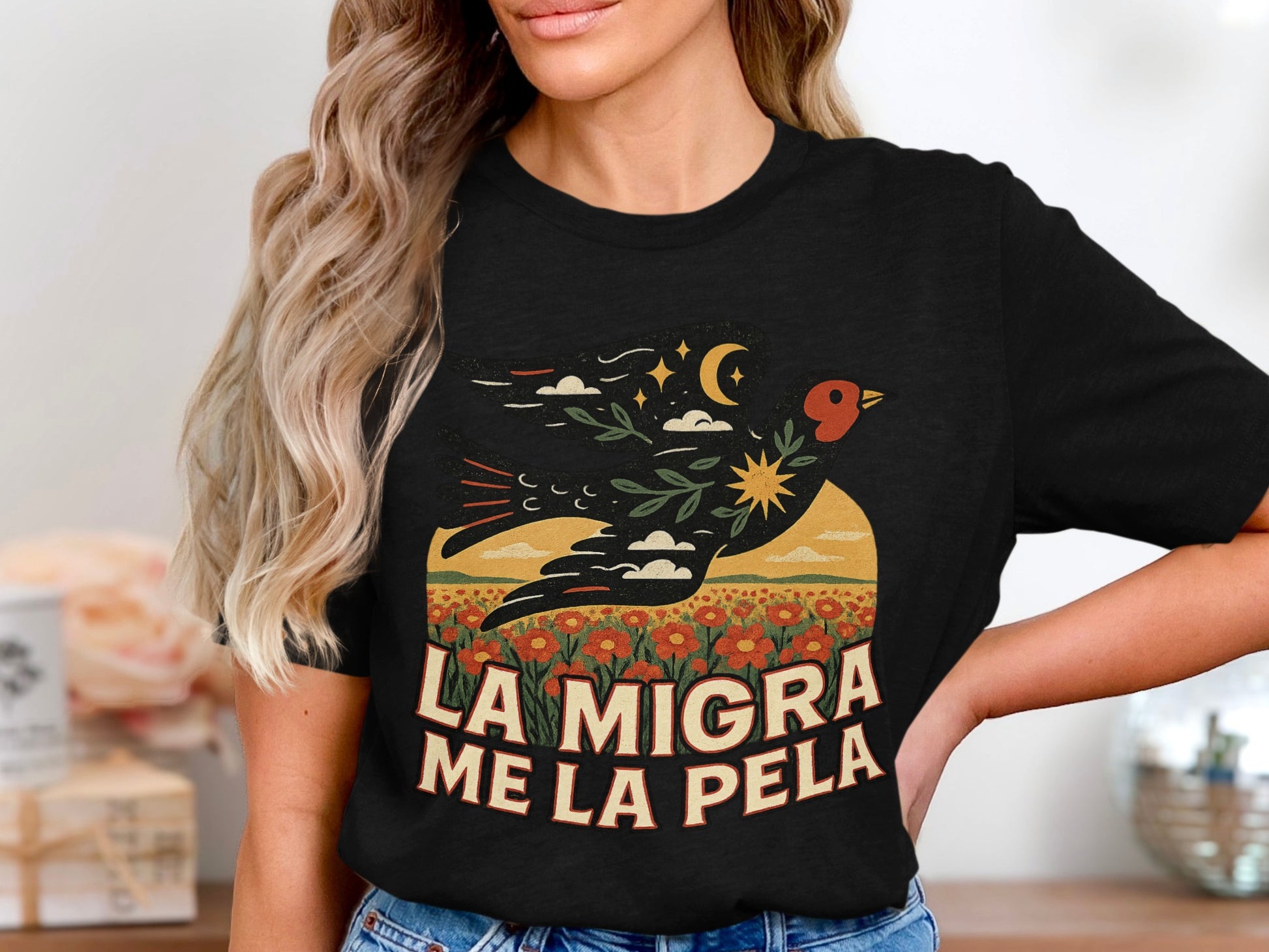 La Migra Me La Pela Graphic T-shirt product