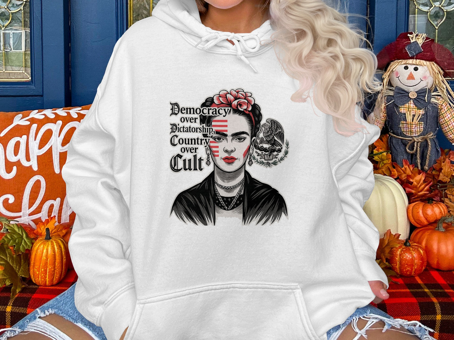 Democracy Over Dictatorship Country Over Cult hoodie