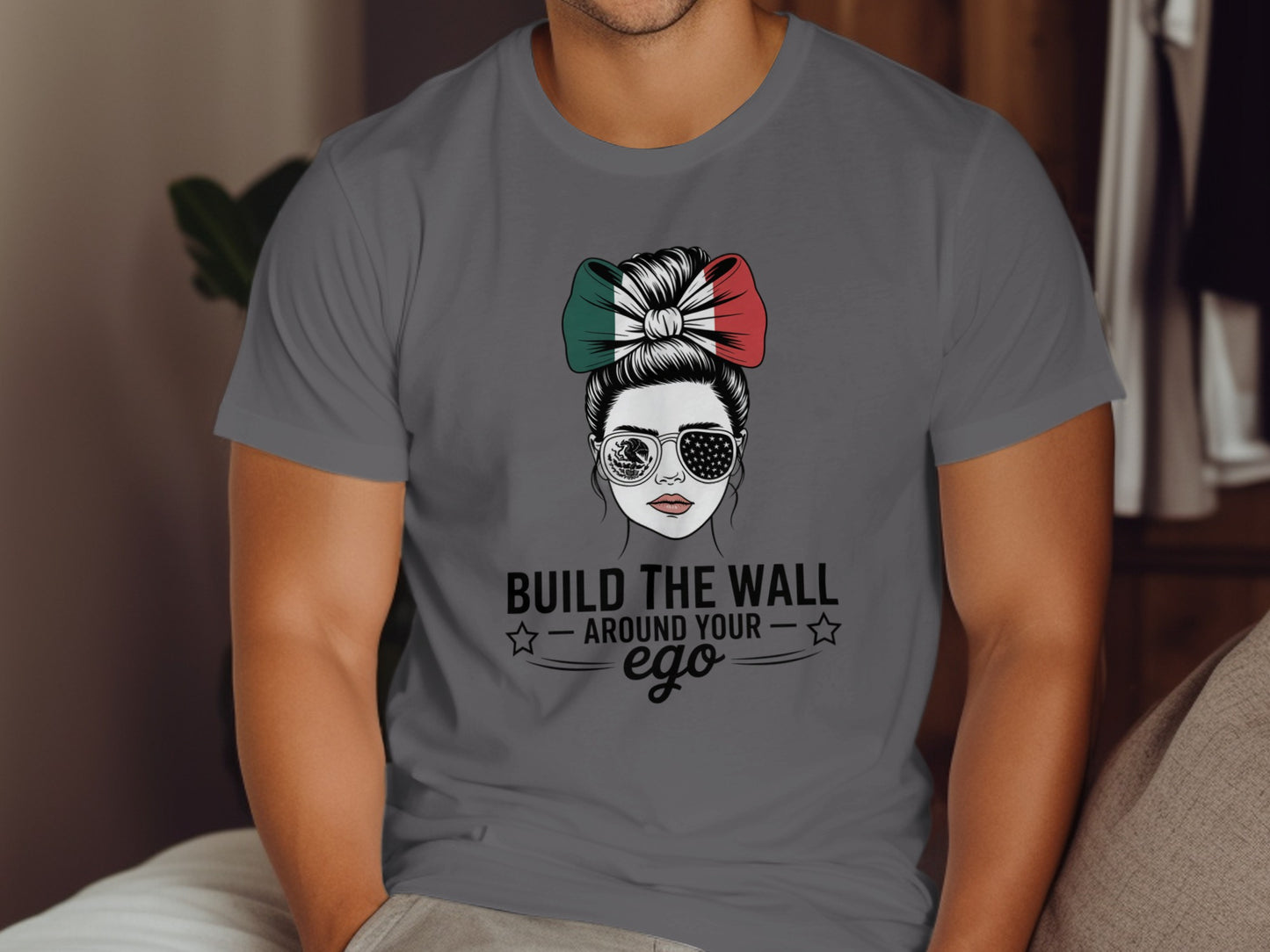 Build The Wall Around Your Ego Graphic Tee product type