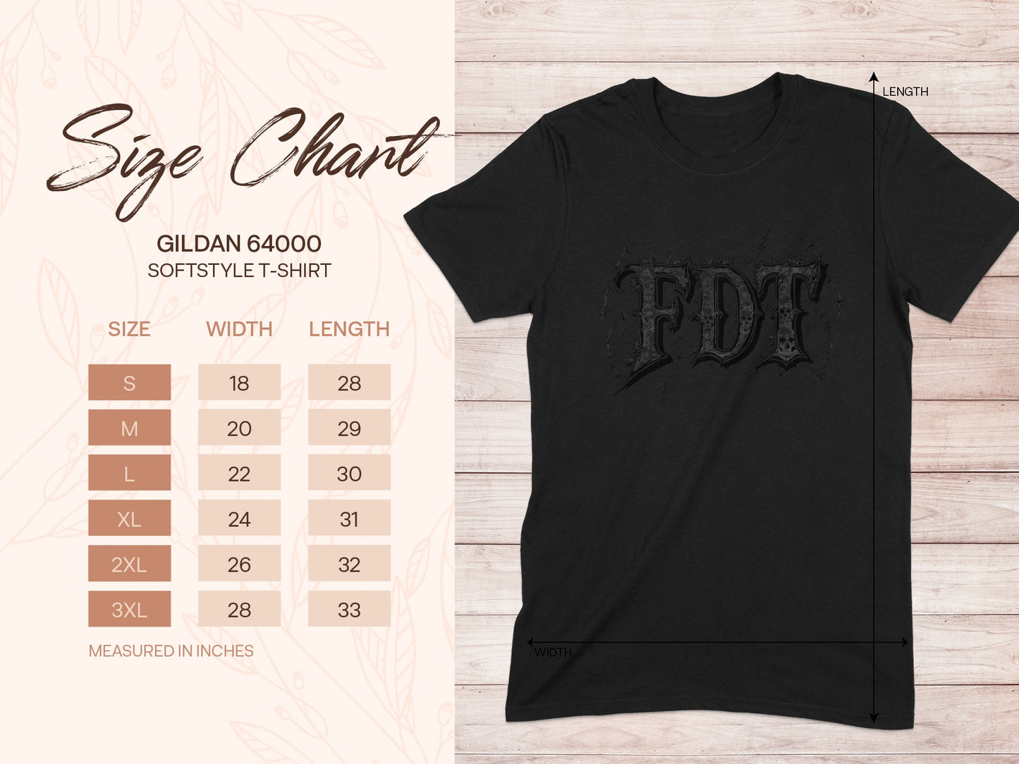 Gothic FDT Graphic Print Black T-Shirt product
