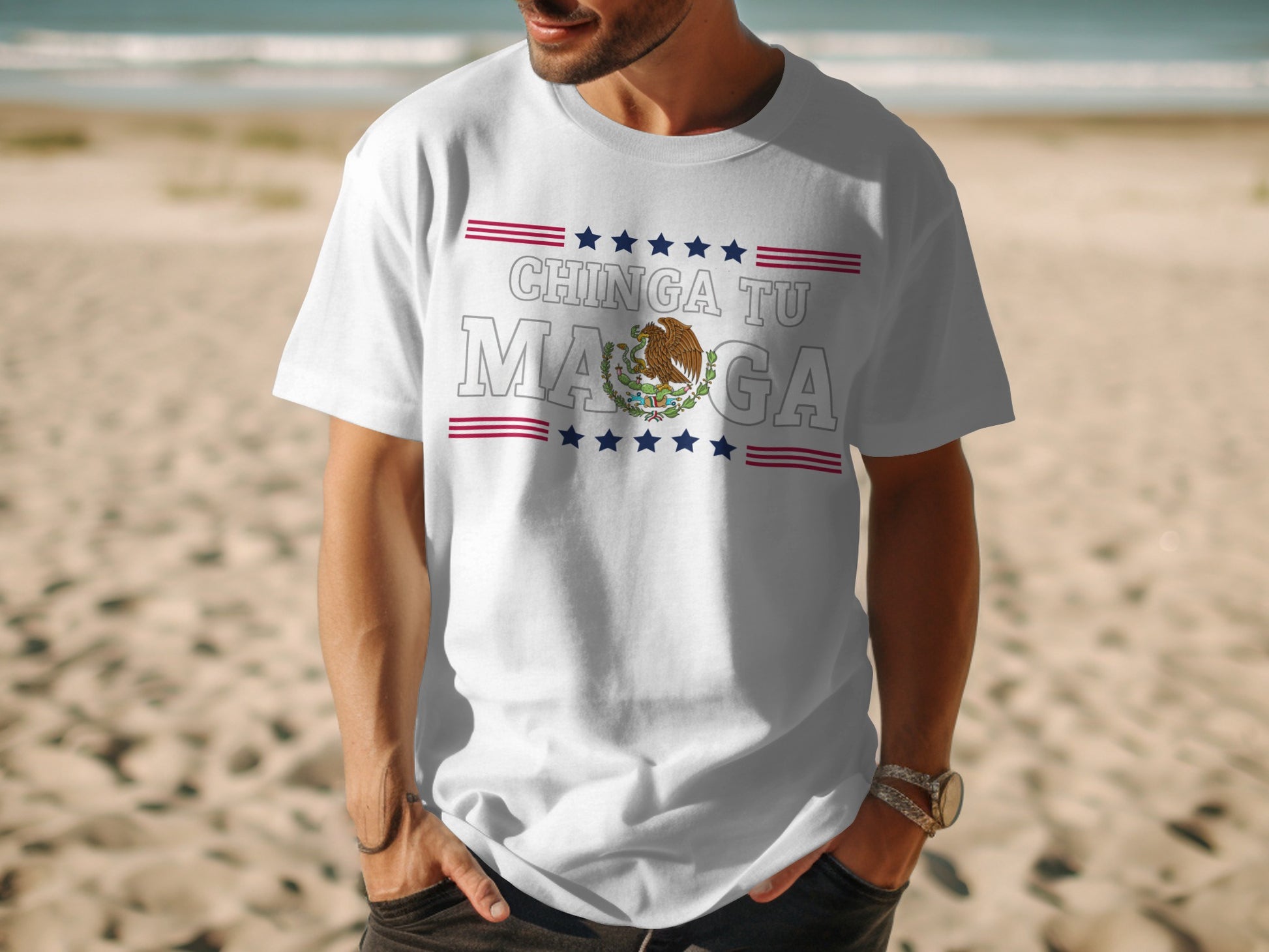 Chinga Tu MAGA Graphic Tee Bold Statement Shirt product