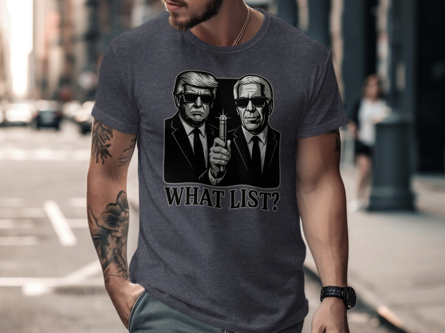 What List Graphic Tee for Men Novelty T-Shirt product type
