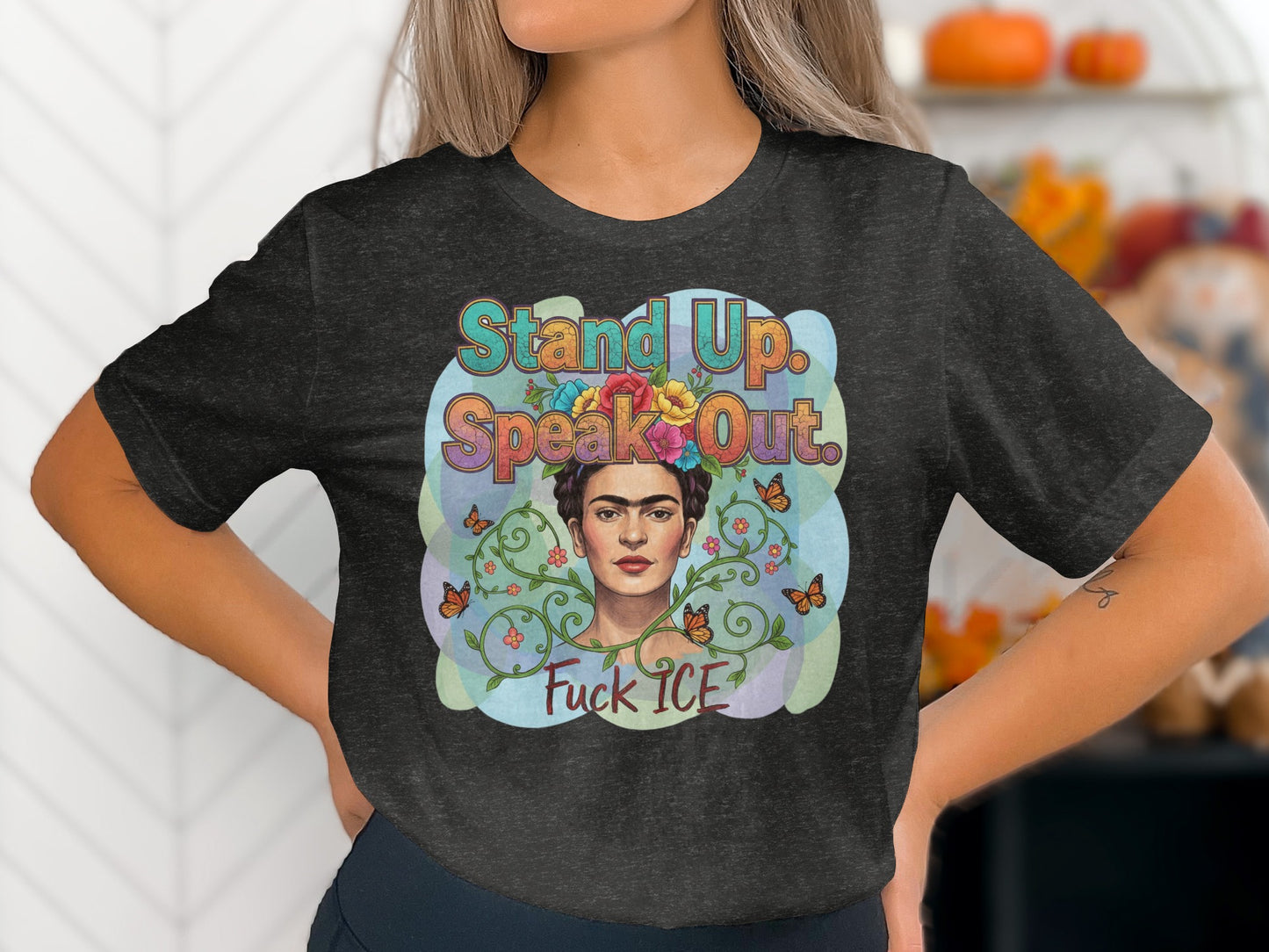 Stand Up Speak Out Fuck ICE Statement T-shirt product