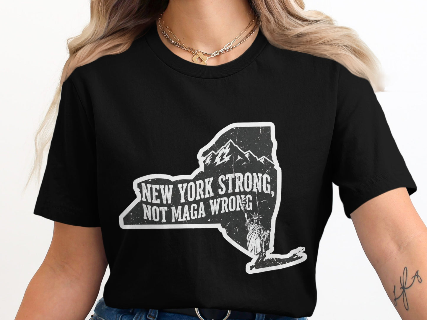 New York Strong Not Maga Wrong Graphic Tee product