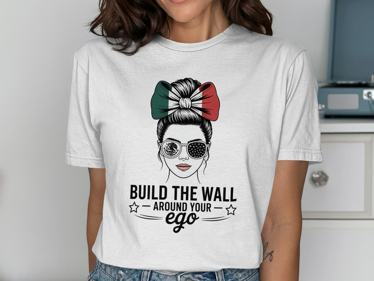 Build The Wall Around Your Ego Statement T-Shirt product