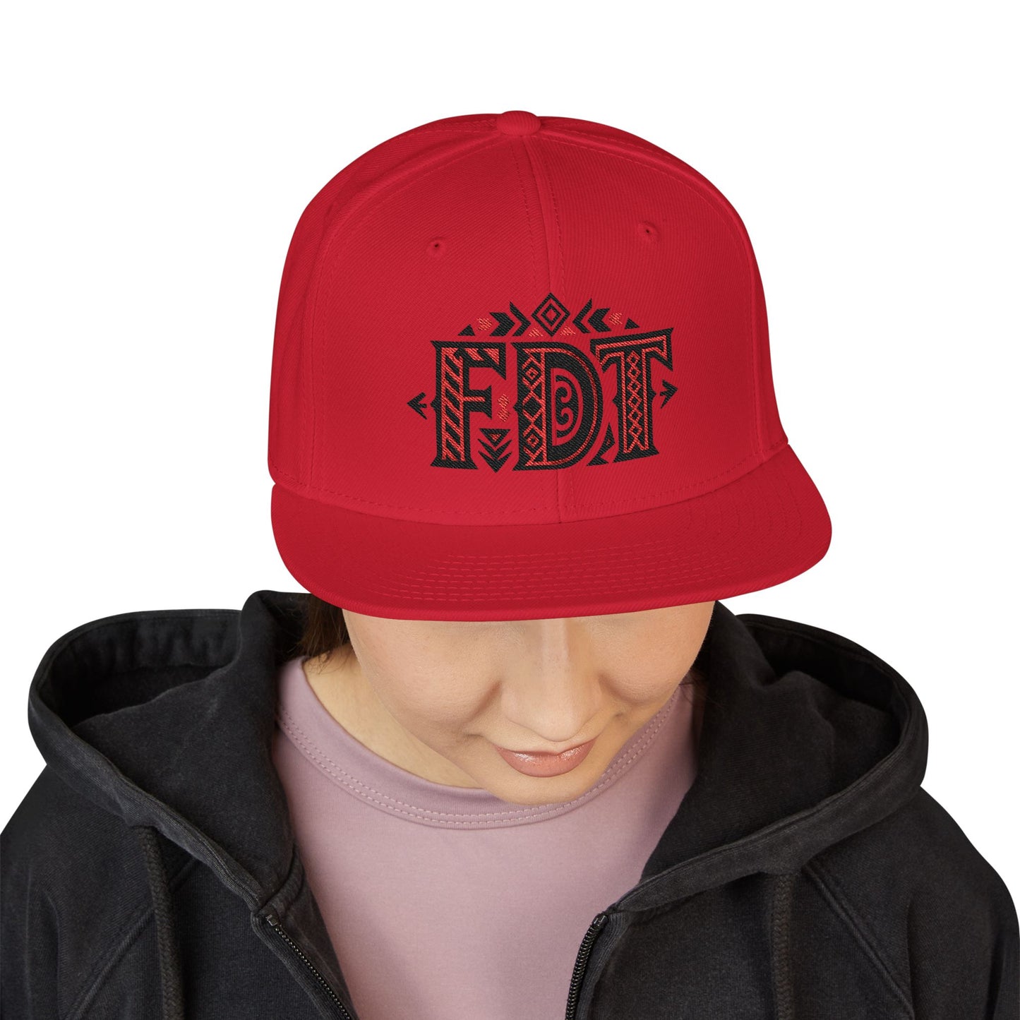 FDT Chinga Tu MAGA Embroidered Snapback Cap, Stylish Adjustable Hat, Gift for Dads, Streetwear Accessory, Trendy Headwear for All Occasions
