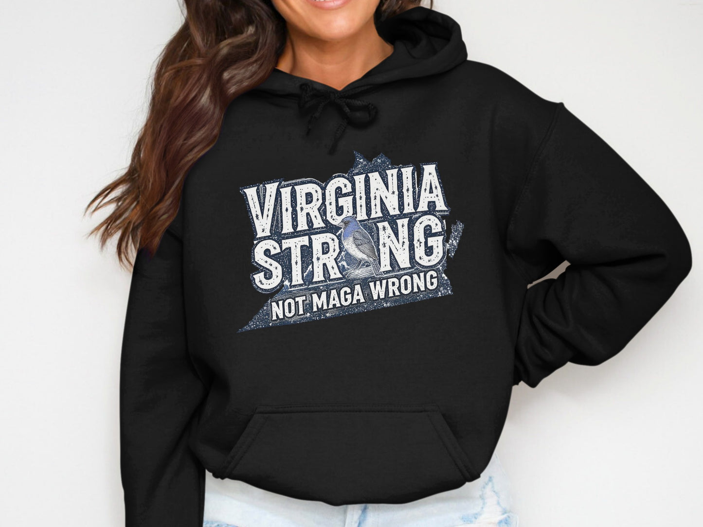 Virginia Strong Not Maga Wrong Hoodie product