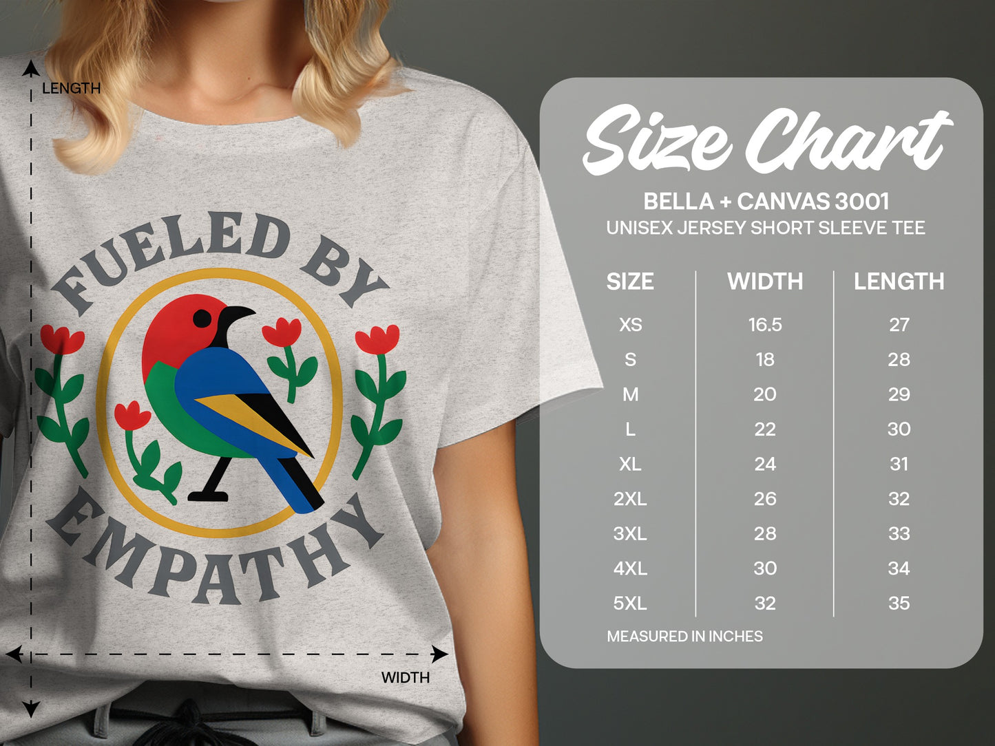 Fueled by Empathy Graphic Tee Shirt Product