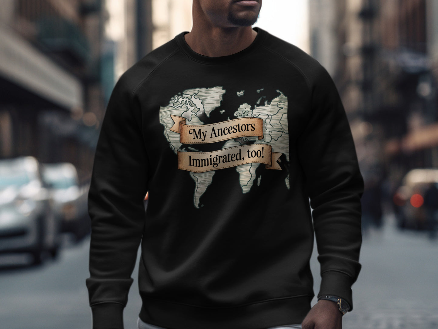 My Ancestors Immigrated Too Sweatshirt product type