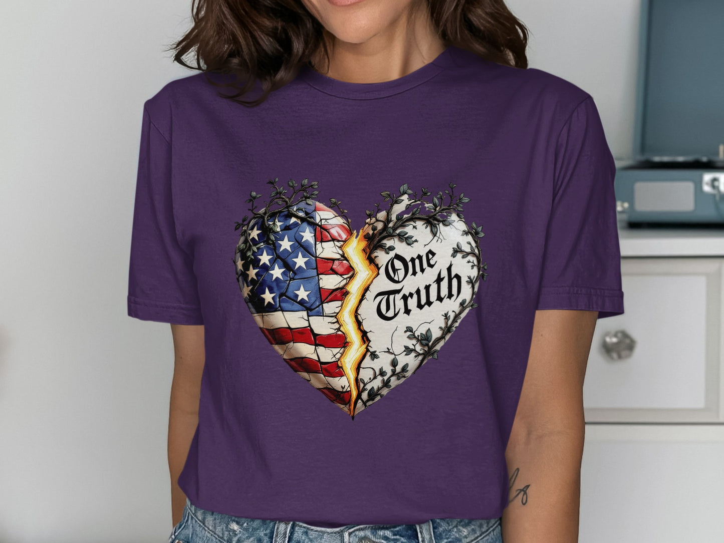 One Truth Heart Graphic Tee Shirt product type
