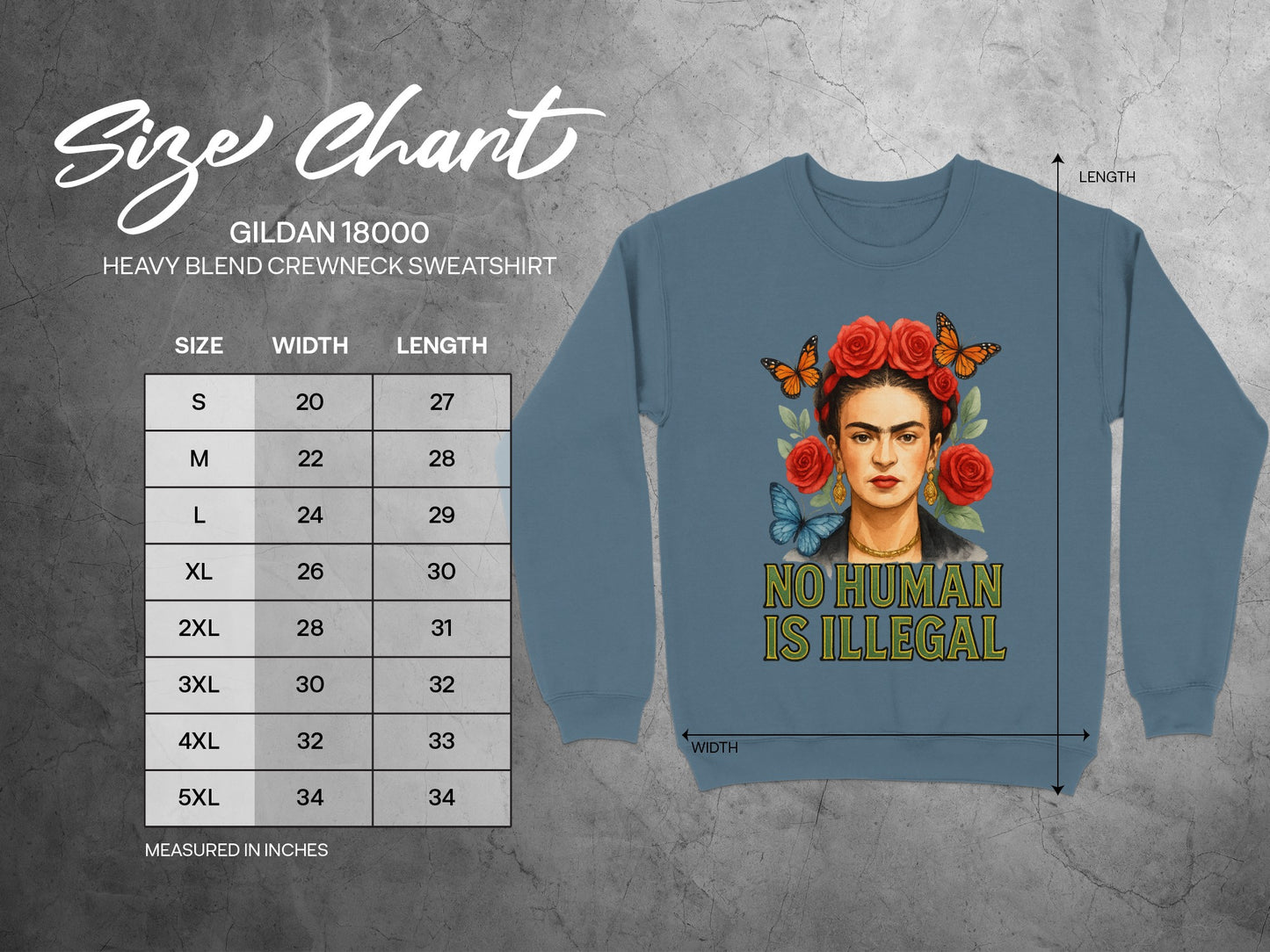 No Human Is Illegal Graphic Sweatshirt