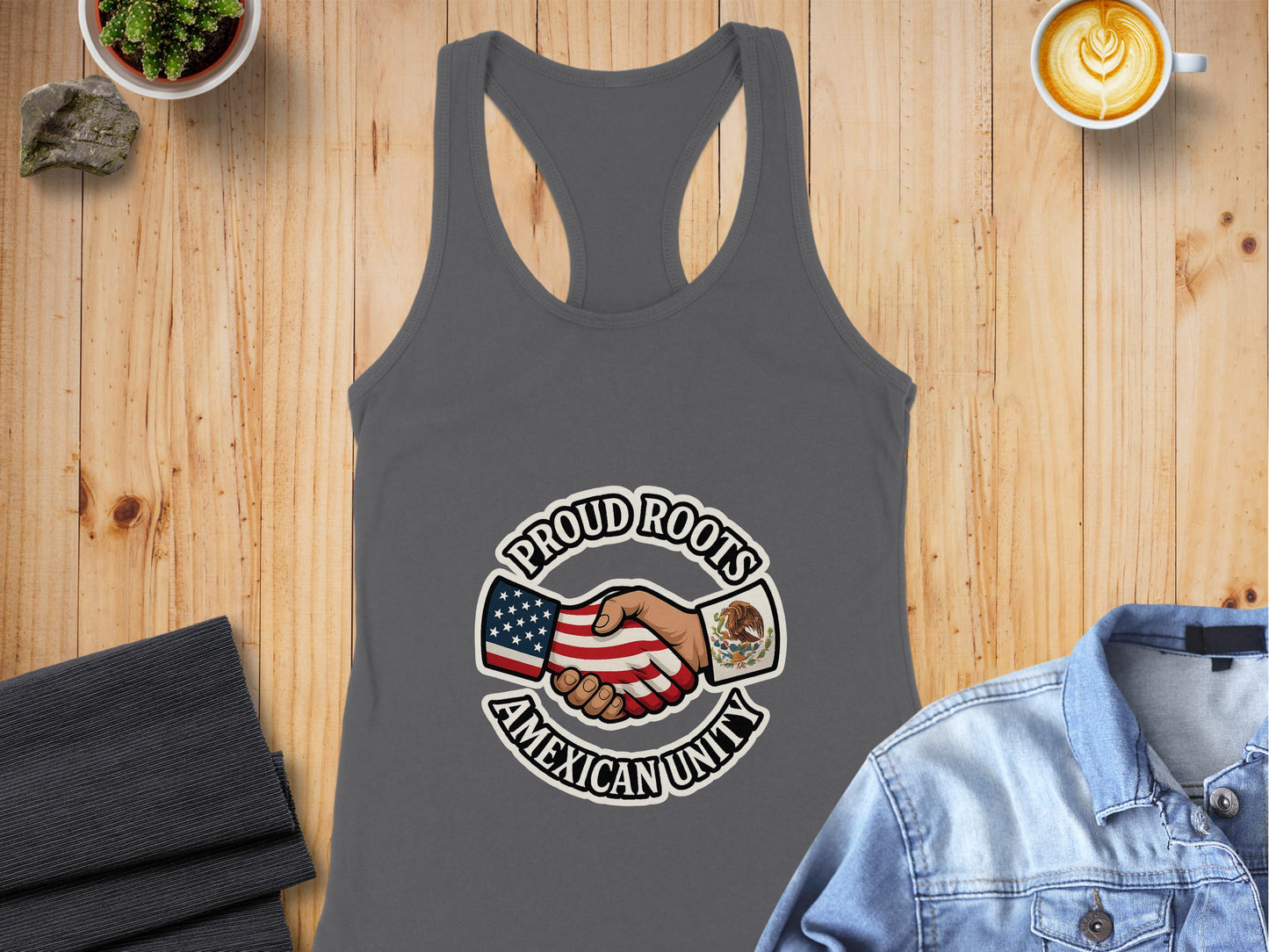 Proud Roots American Mexican Unity Graphics Tank product