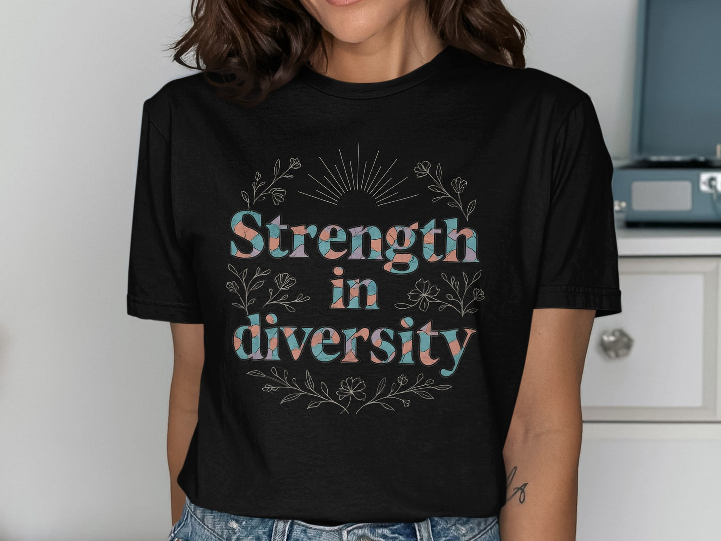 Strength in Diversity Creative Design T-Shirt product