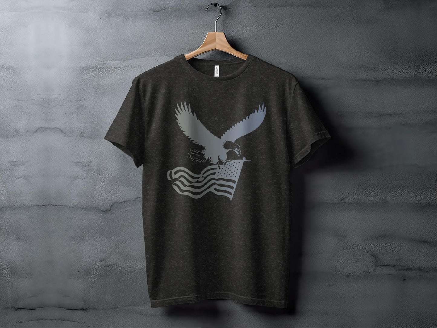 Stunning Eagle American Flag T-Shirt Graphic Design product type