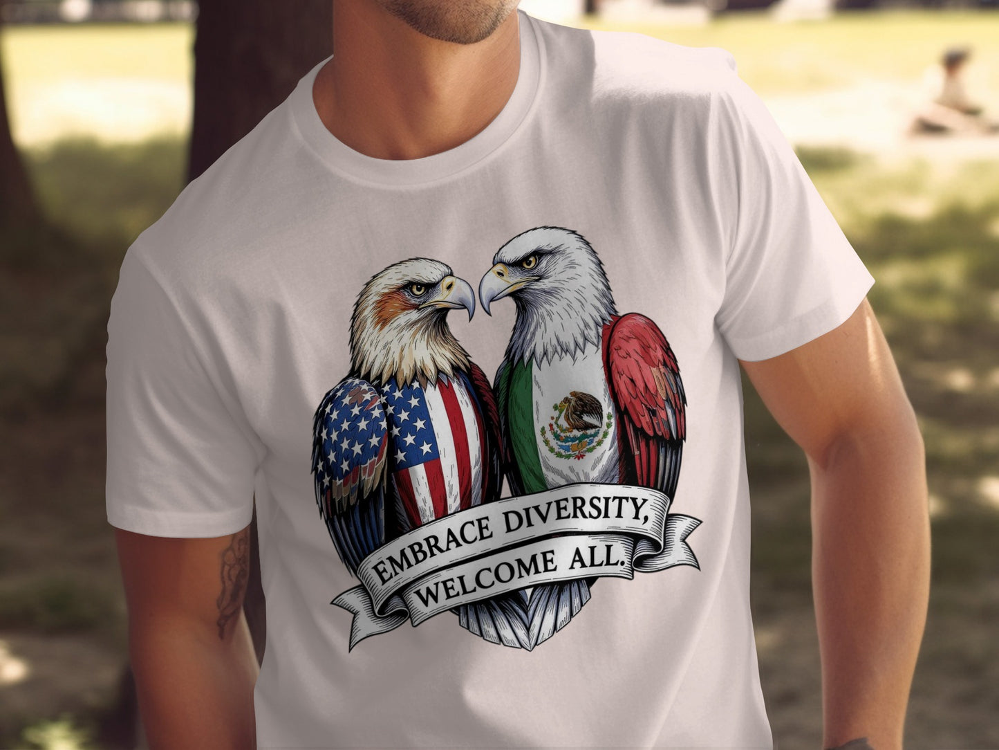 Embrace Diversity Welcome All Graphic T-Shirt product type