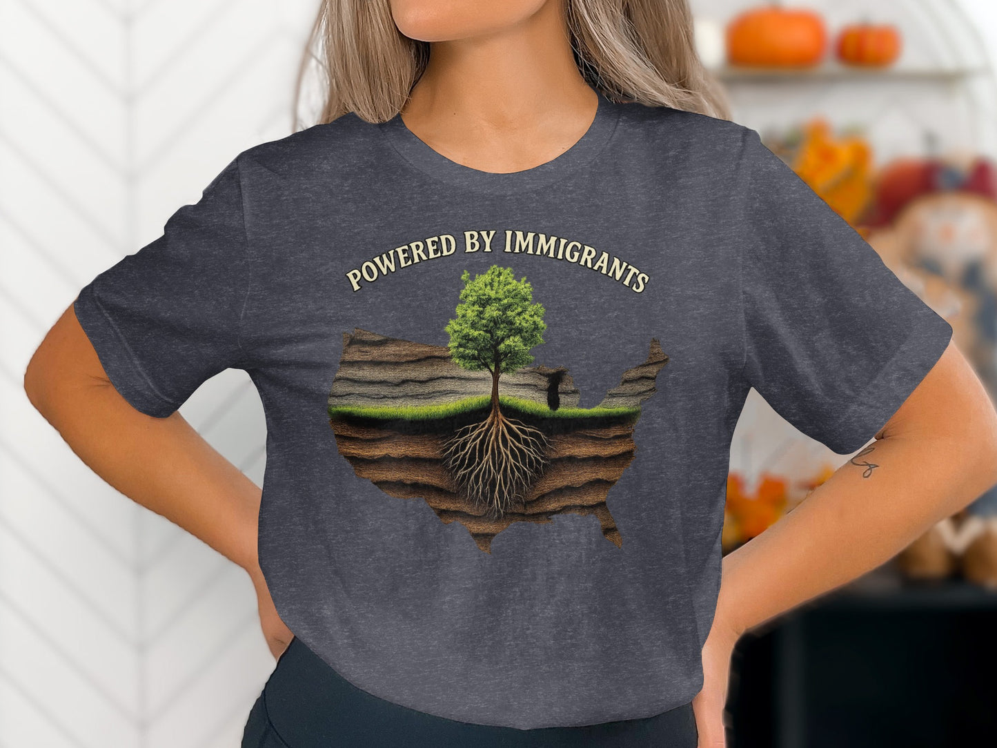 Powered by Immigrants Graphic T-Shirt product