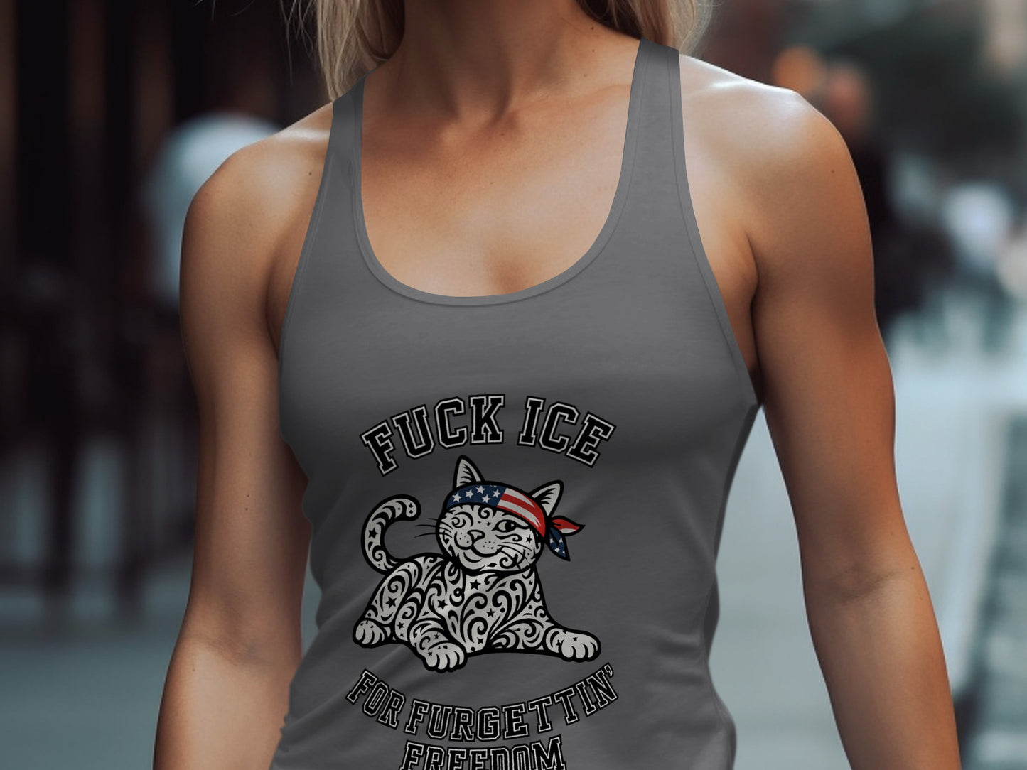 Fuck ICE For Furgettin Freedom Tank Top product type