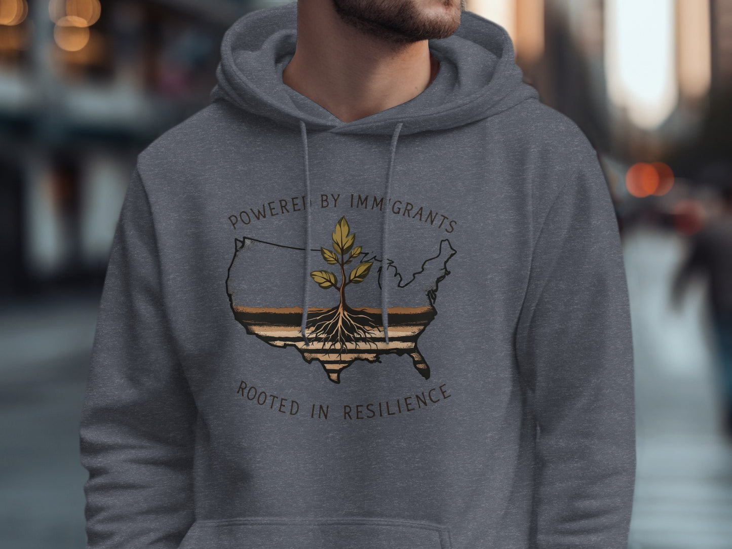 Powered by Immigrants Rooted in Resilience Hoodie product