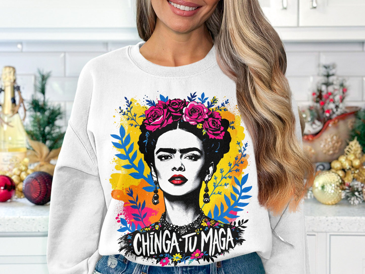 Vibrant Chinga Tu Maga Graphic Sweatshirt product